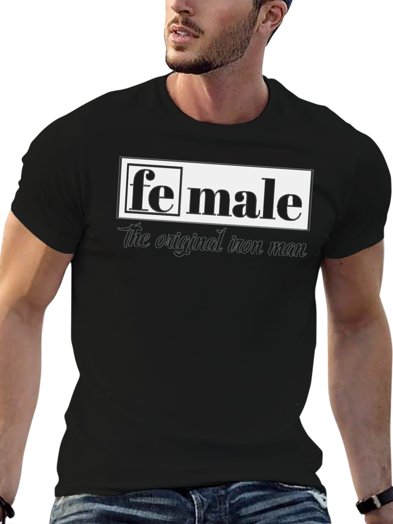 Black Female/Male Graphic T-Shirt view 6