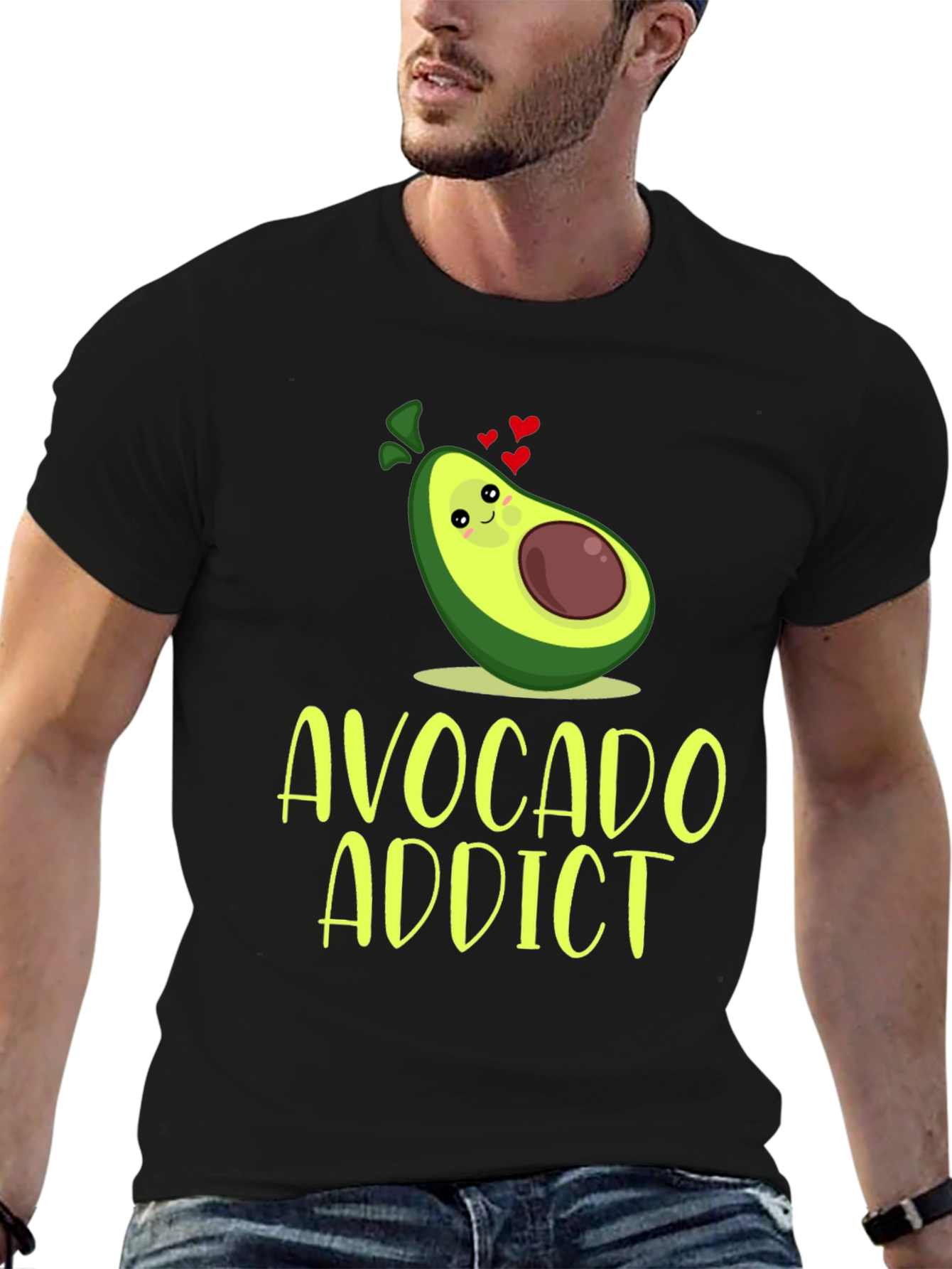 Black Avocado Addict Graphic Tee - Cute & Comfy view 6