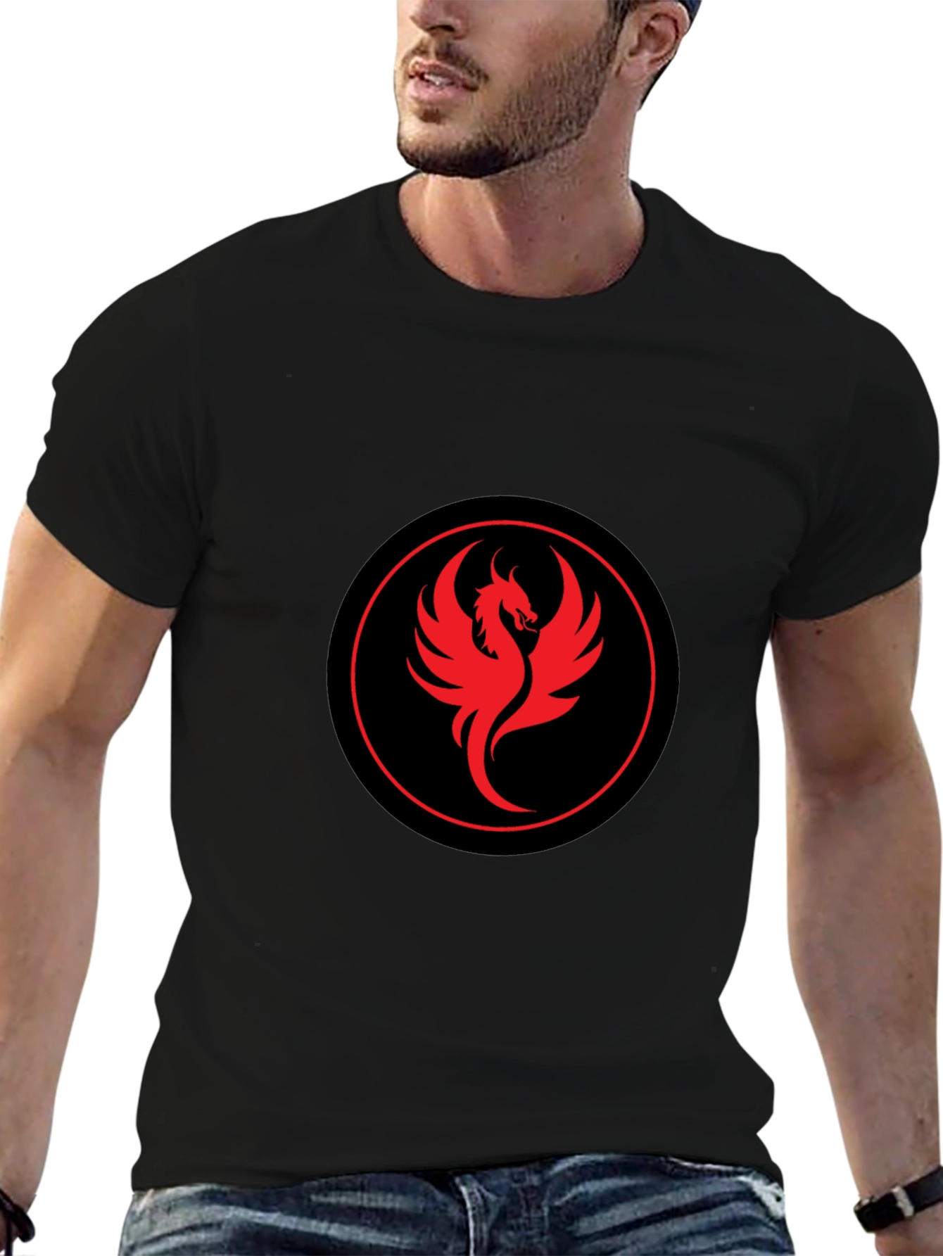 Black Phoenix Graphic Black Tee view 6