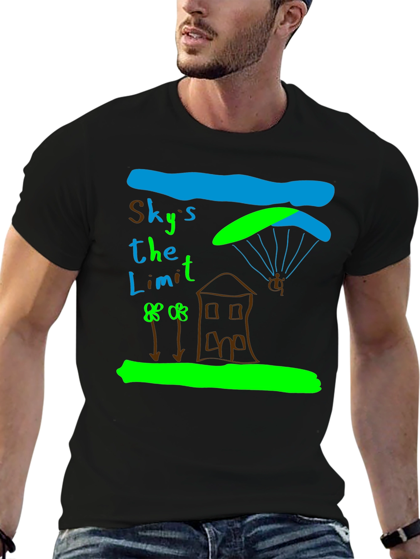 Black Sky's the Limit Graphic T-Shirt view 6