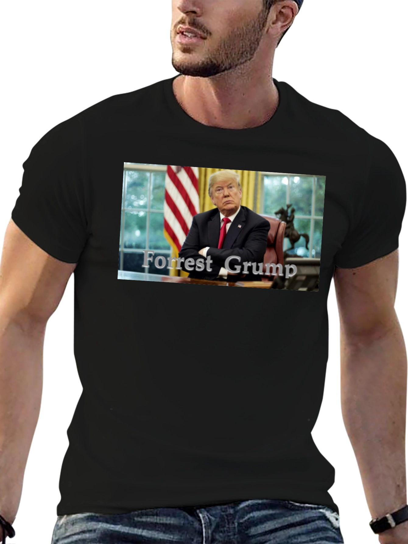 Black Forrest Grump T-Shirt - Political Humor Tee view 6