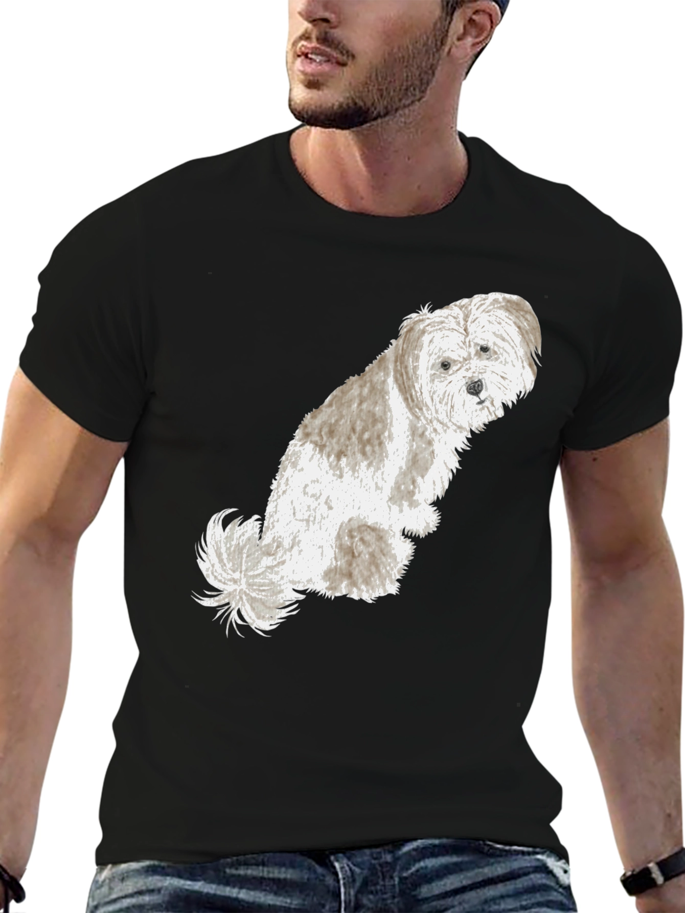 Black Dog Graphic T-Shirt - Black view 6