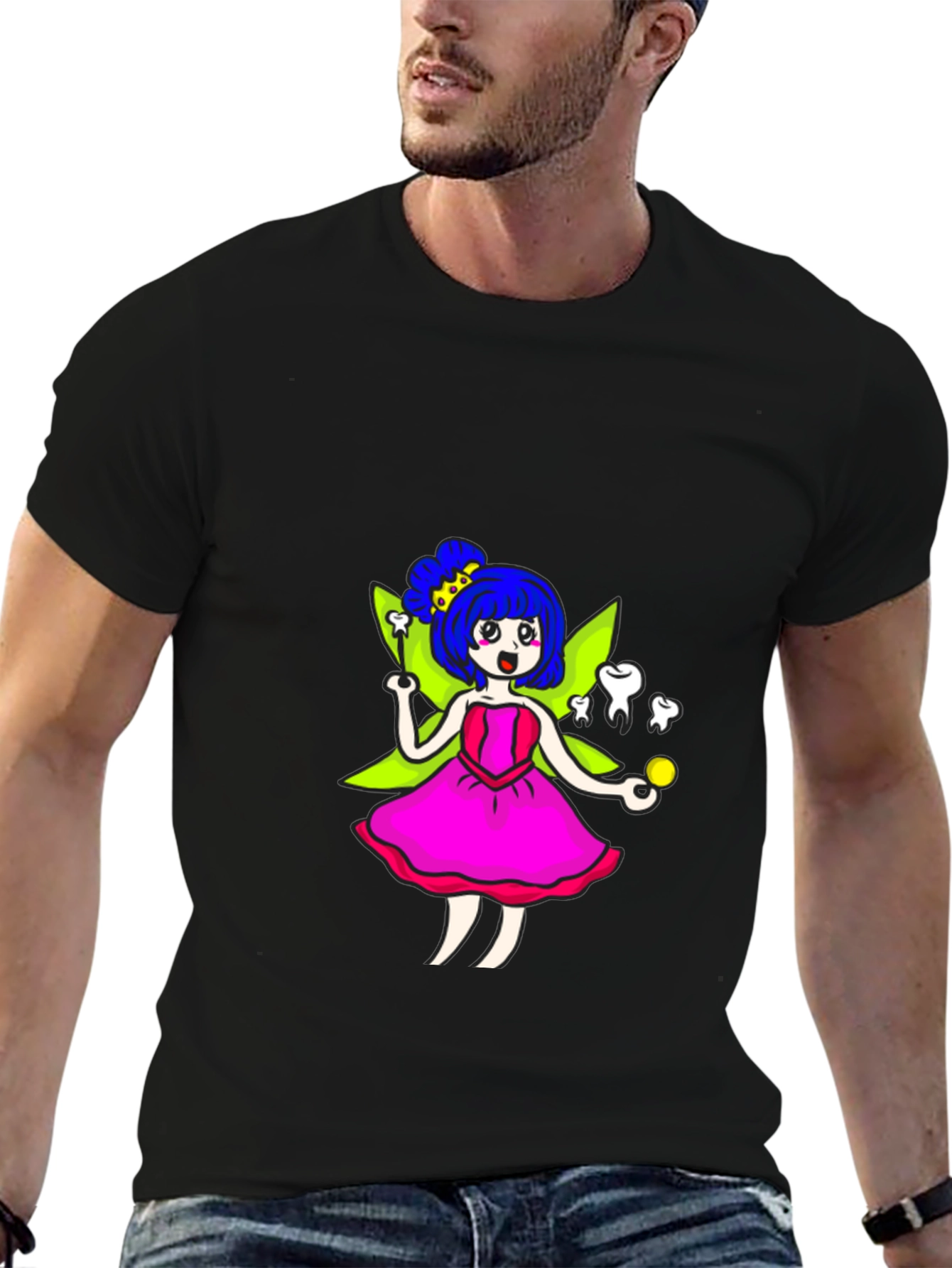 Tooth Fairy T-Shirt - Whimsical Cartoon Graphic Tee - 6