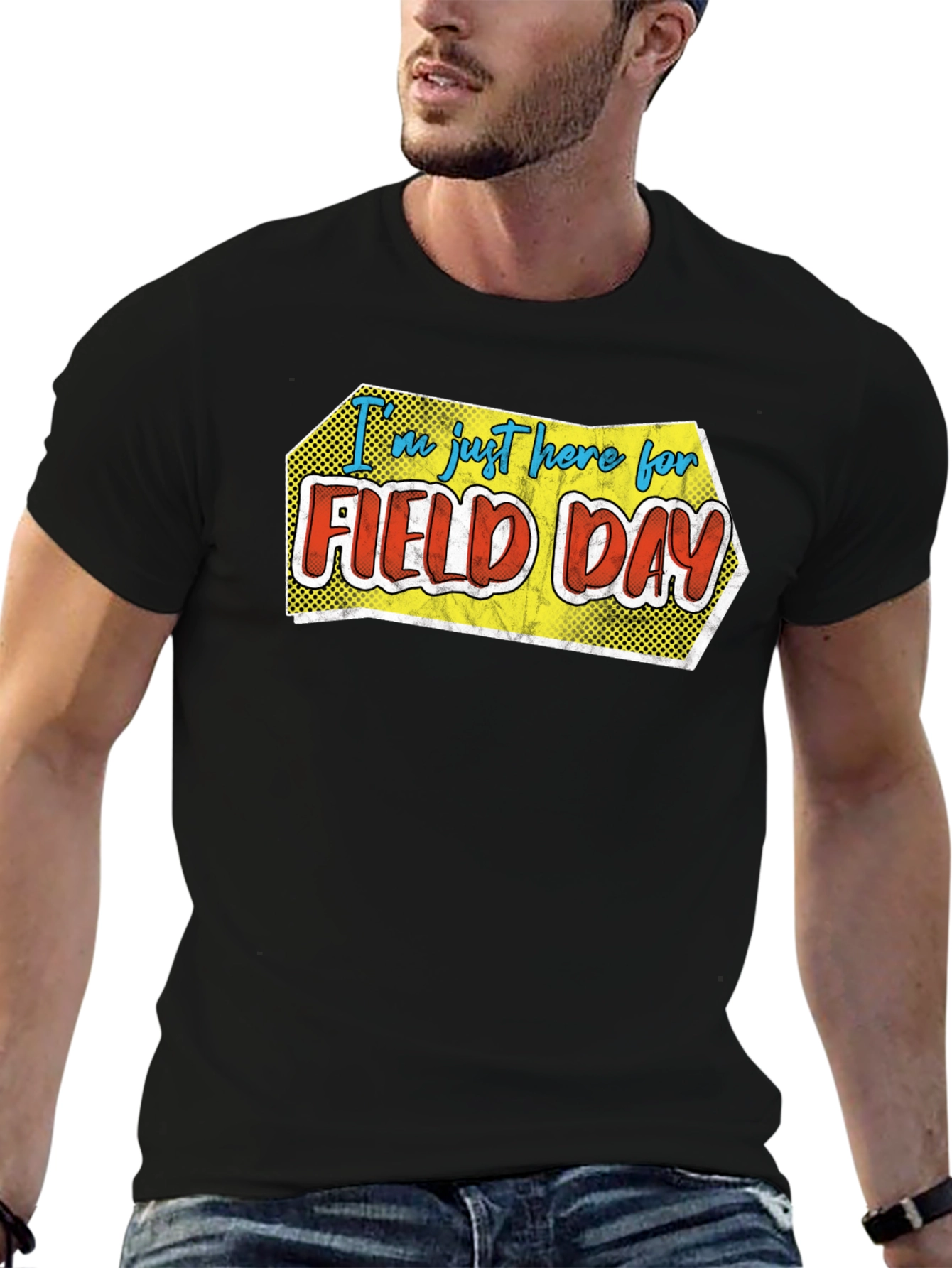 Black Field Day T-Shirt - Fun Event Tee view 6