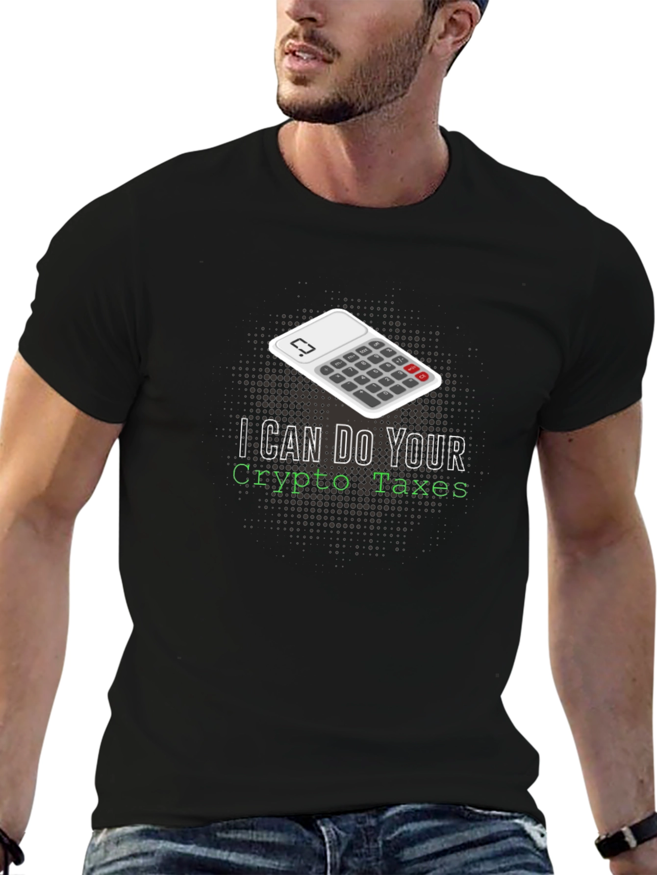 Black Crypto Taxes T-Shirt view 6