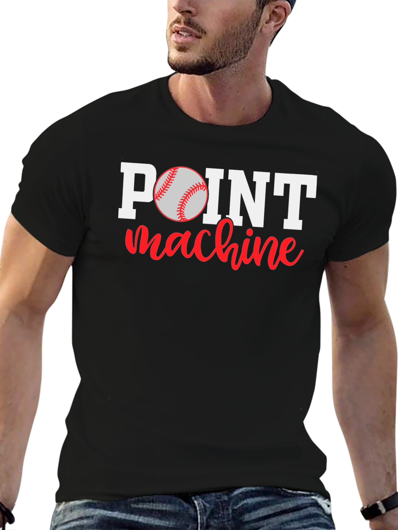 Black Point Machine Baseball Graphic T-Shirt view 6