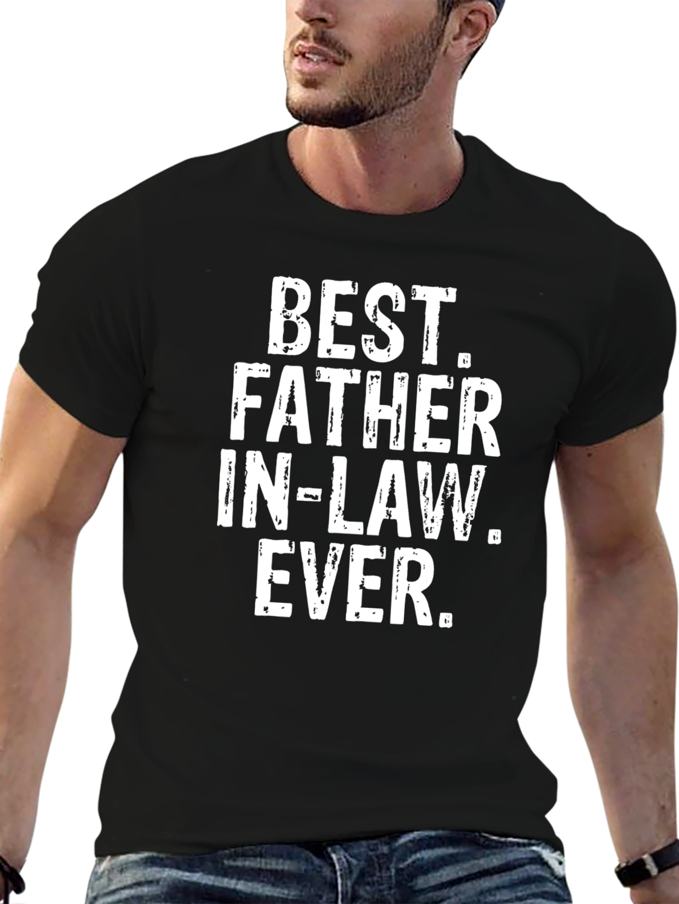 Black Best Father-In-Law Ever T-Shirt view 6