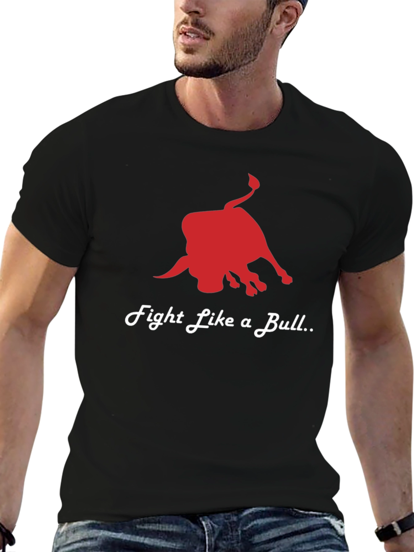 Fight Like a Bull T-Shirt - Red Bull Graphic Tee - 6