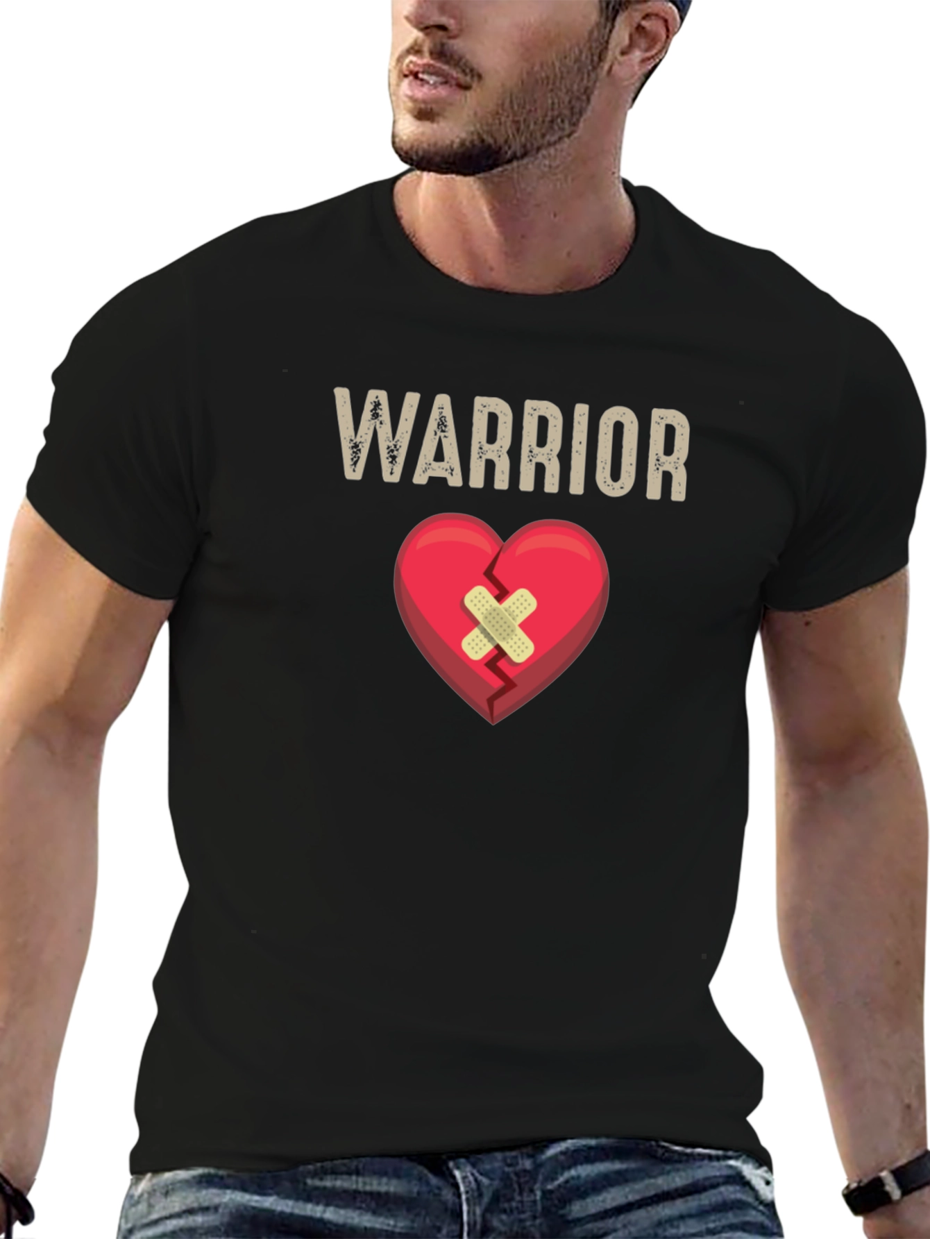 Black Warrior Heart T-Shirt view 6
