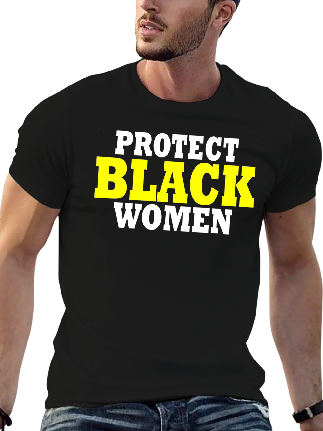 Black Protect Black Women Graphic Tee - Black view 6