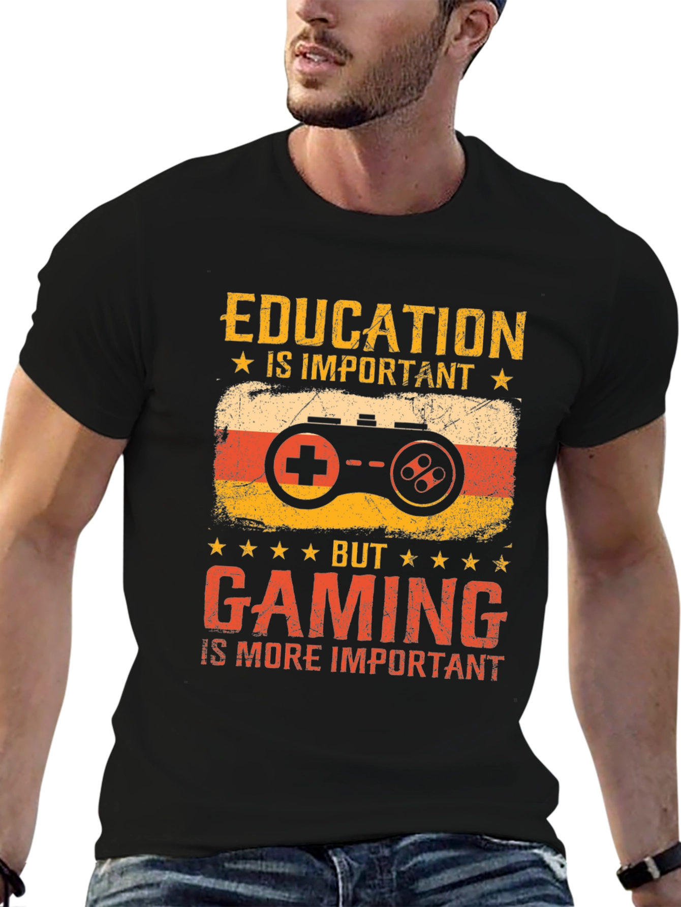 Gamer Education T-Shirt: Important But Gaming is More! - 6