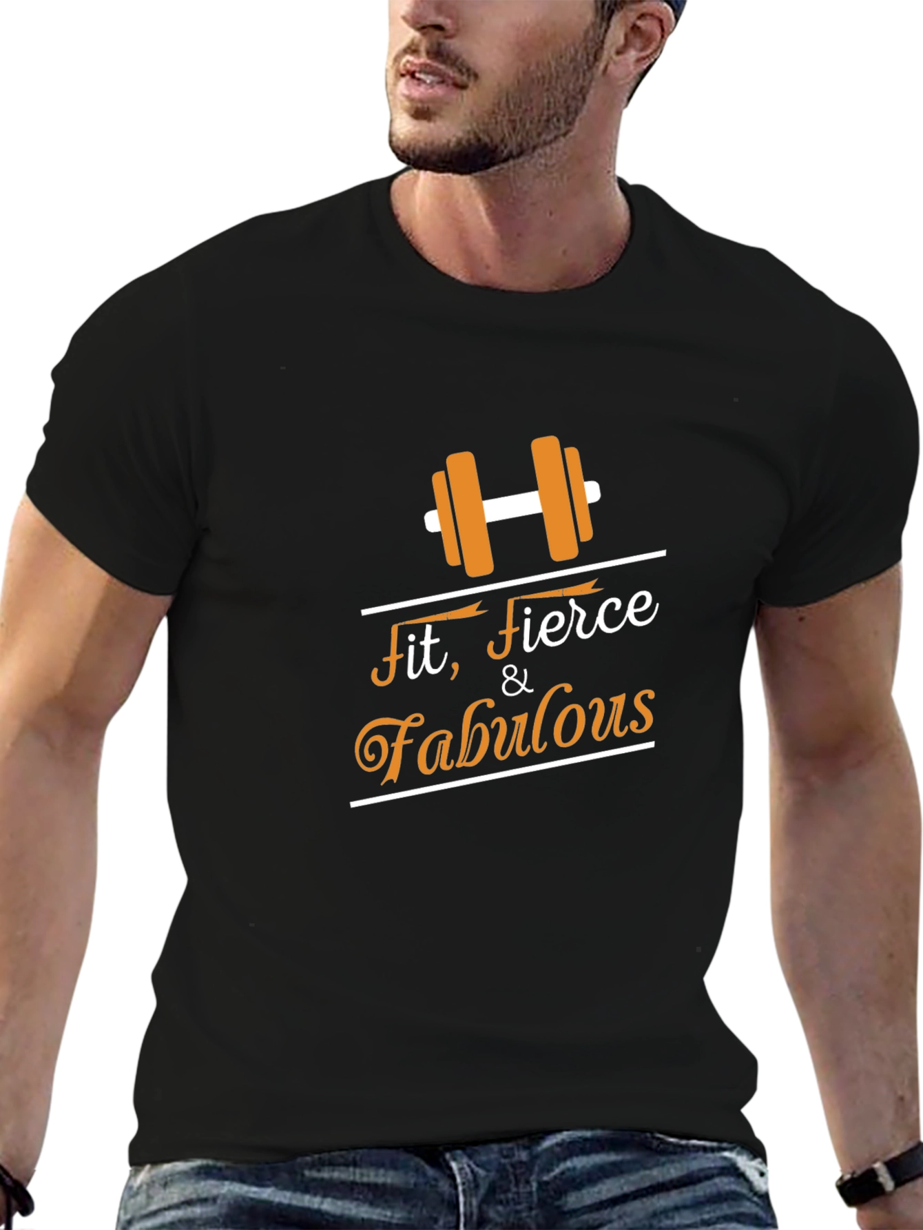 Black Fit, Fierce & Fabulous T-Shirt view 6