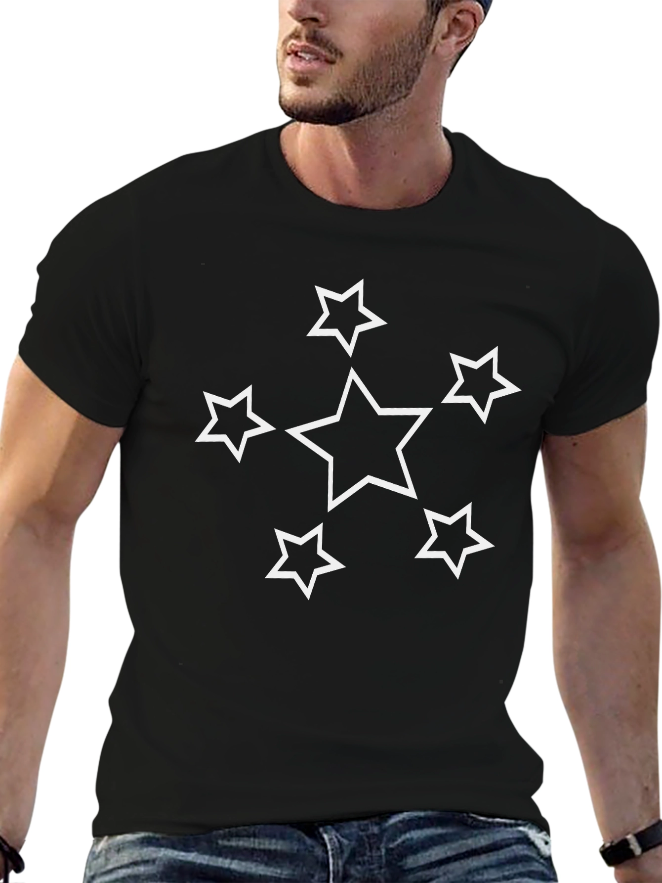 Black Star Graphic T-Shirt - Stylish Casual Wear view 6