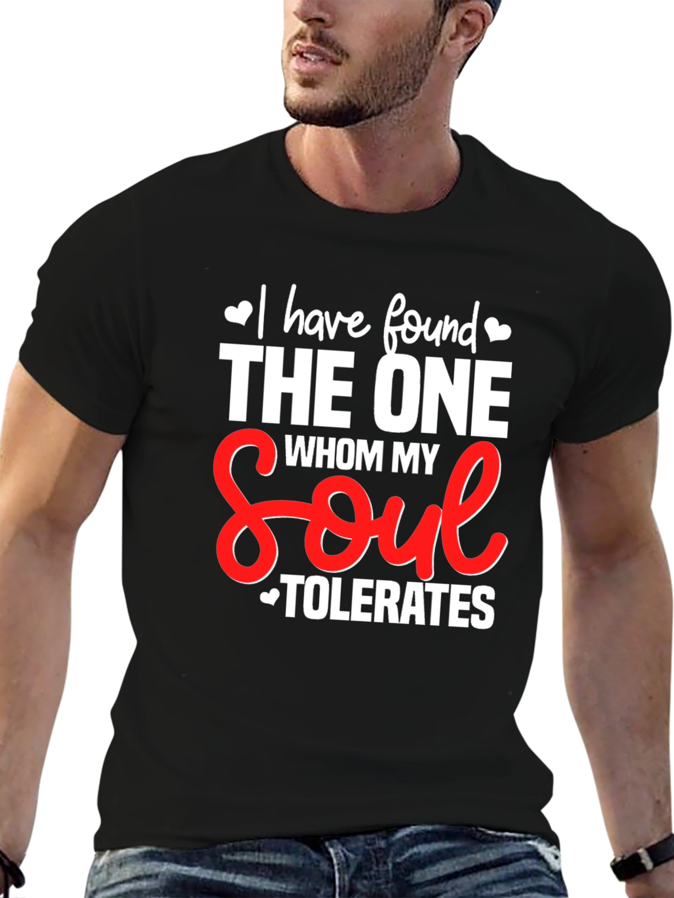 Black Humorous Soulmate T-Shirt view 6