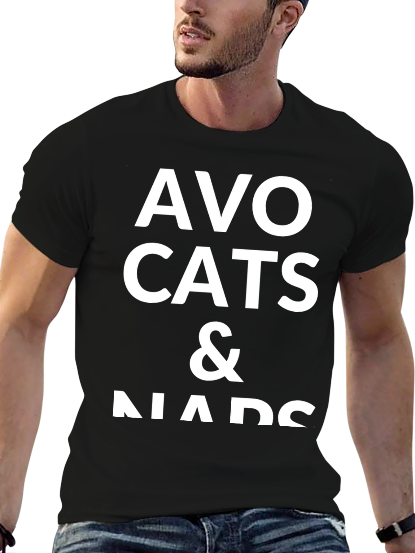 Black Avo Cats & Naps Graphic Tee view 6