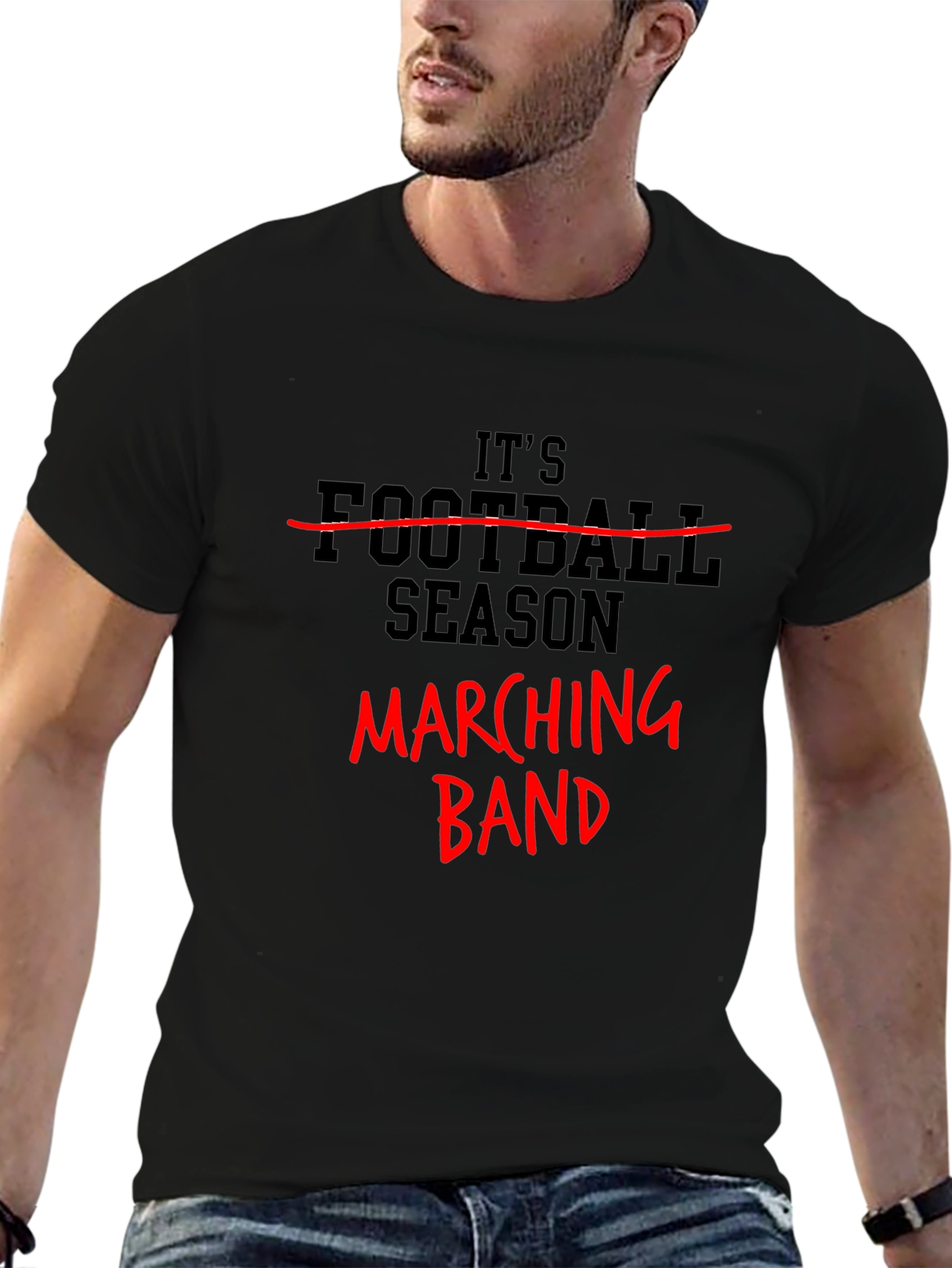 Black Marching Band Season T-Shirt view 6