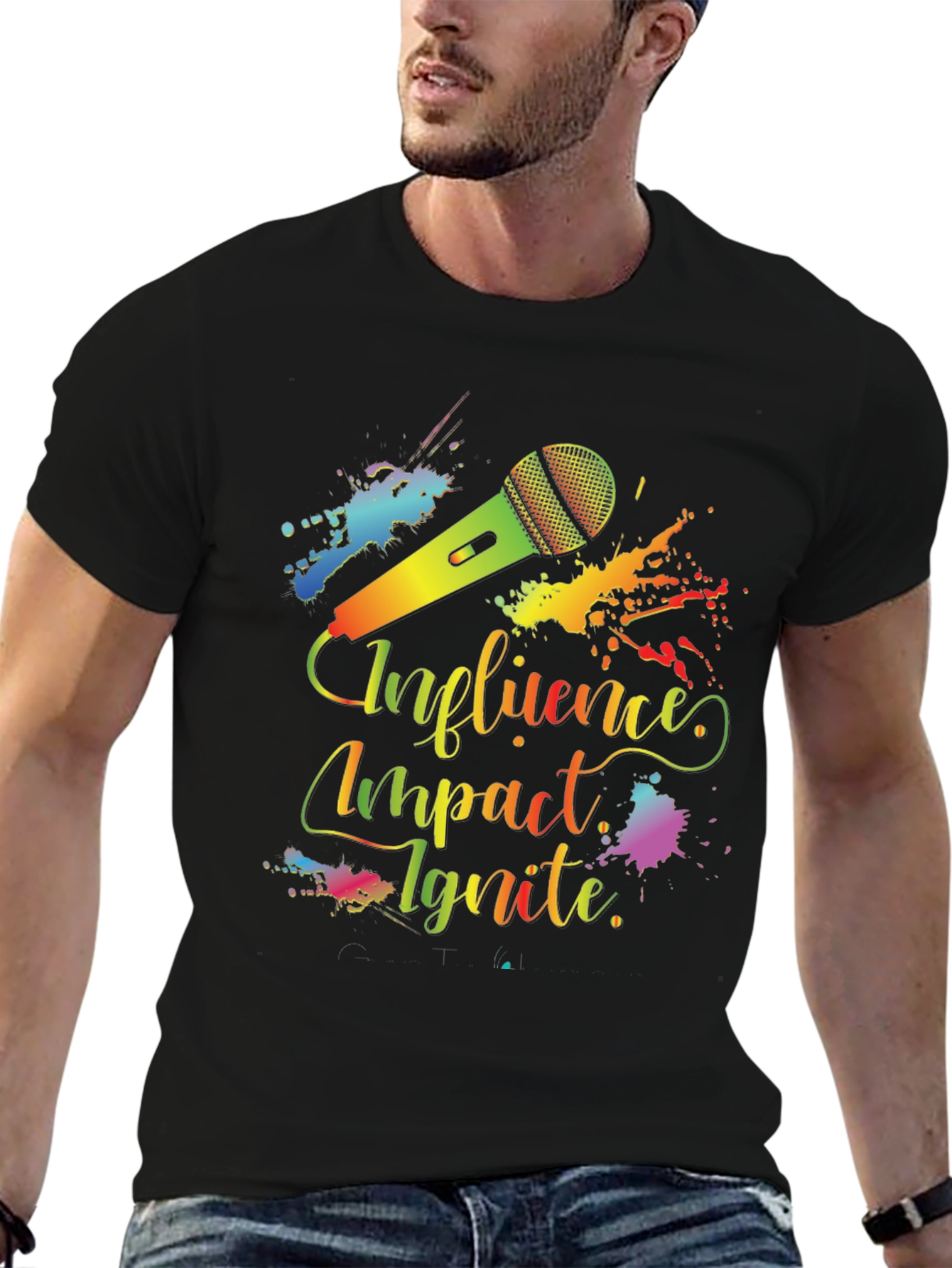 Black Influence Impact Ignite Graphic T-Shirt view 6