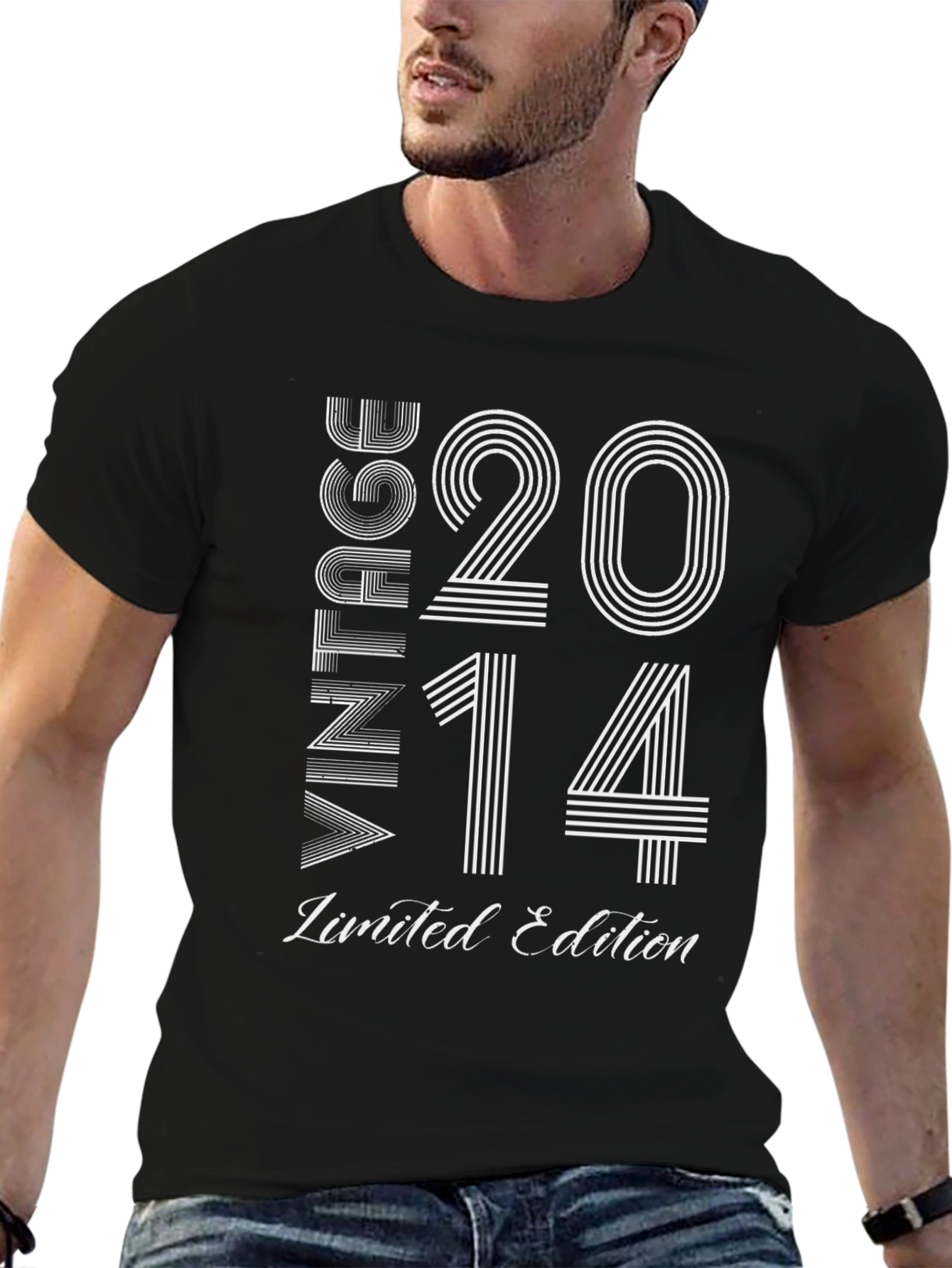 Black Vintage 2014 Limited Edition Black T-Shirt view 6