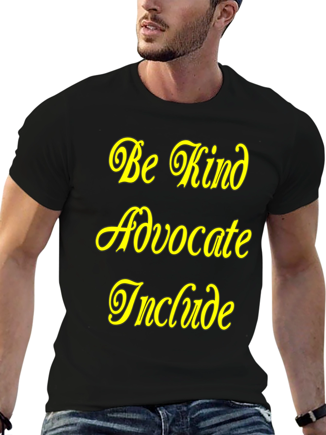 Black Be Kind Advocate Include Black T-Shirt view 6