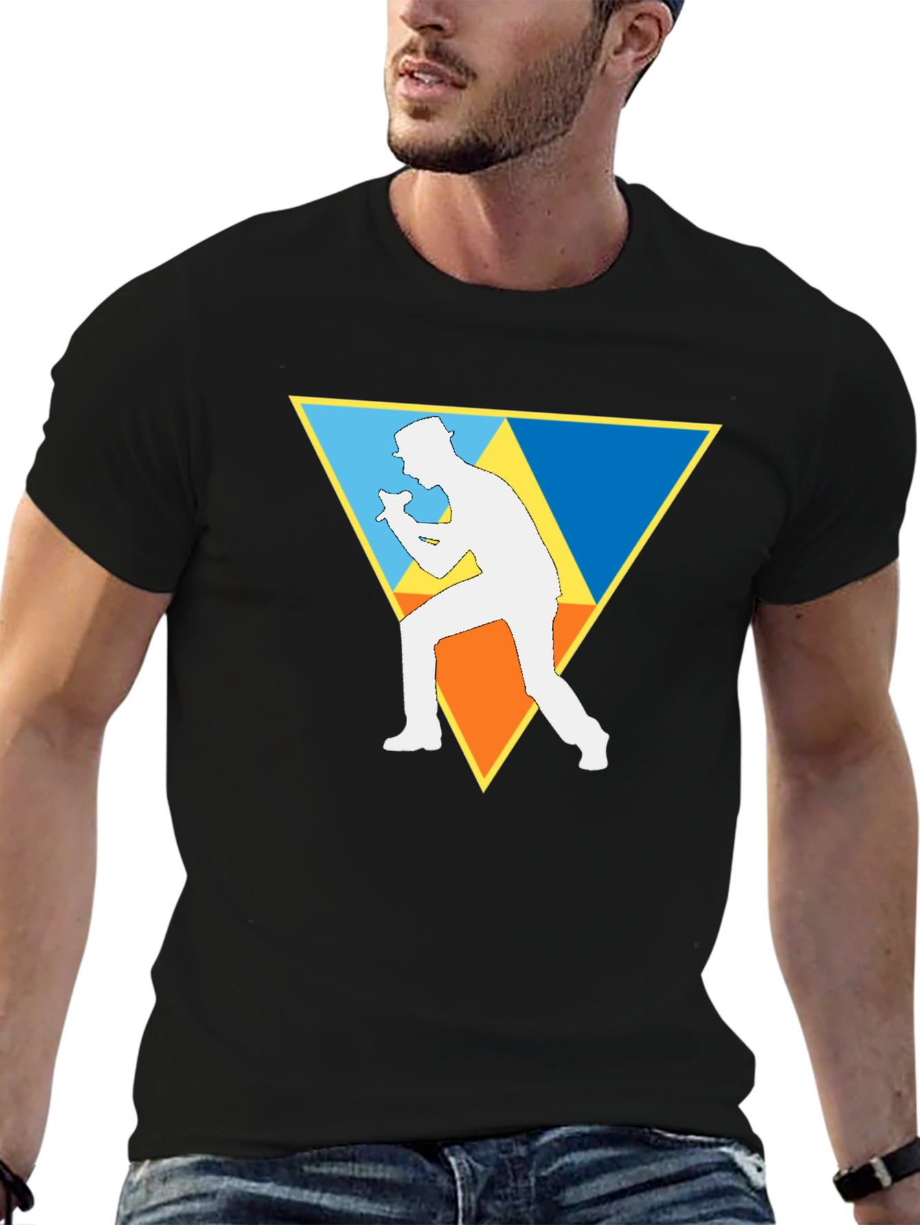 Black Retro Singer Graphic Tee - Stylish Casual Wear view 6