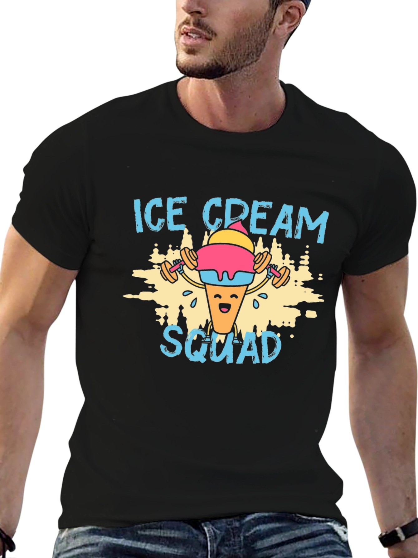 Ice Cream Squad Graphic T-Shirt - Gym Humor - 6