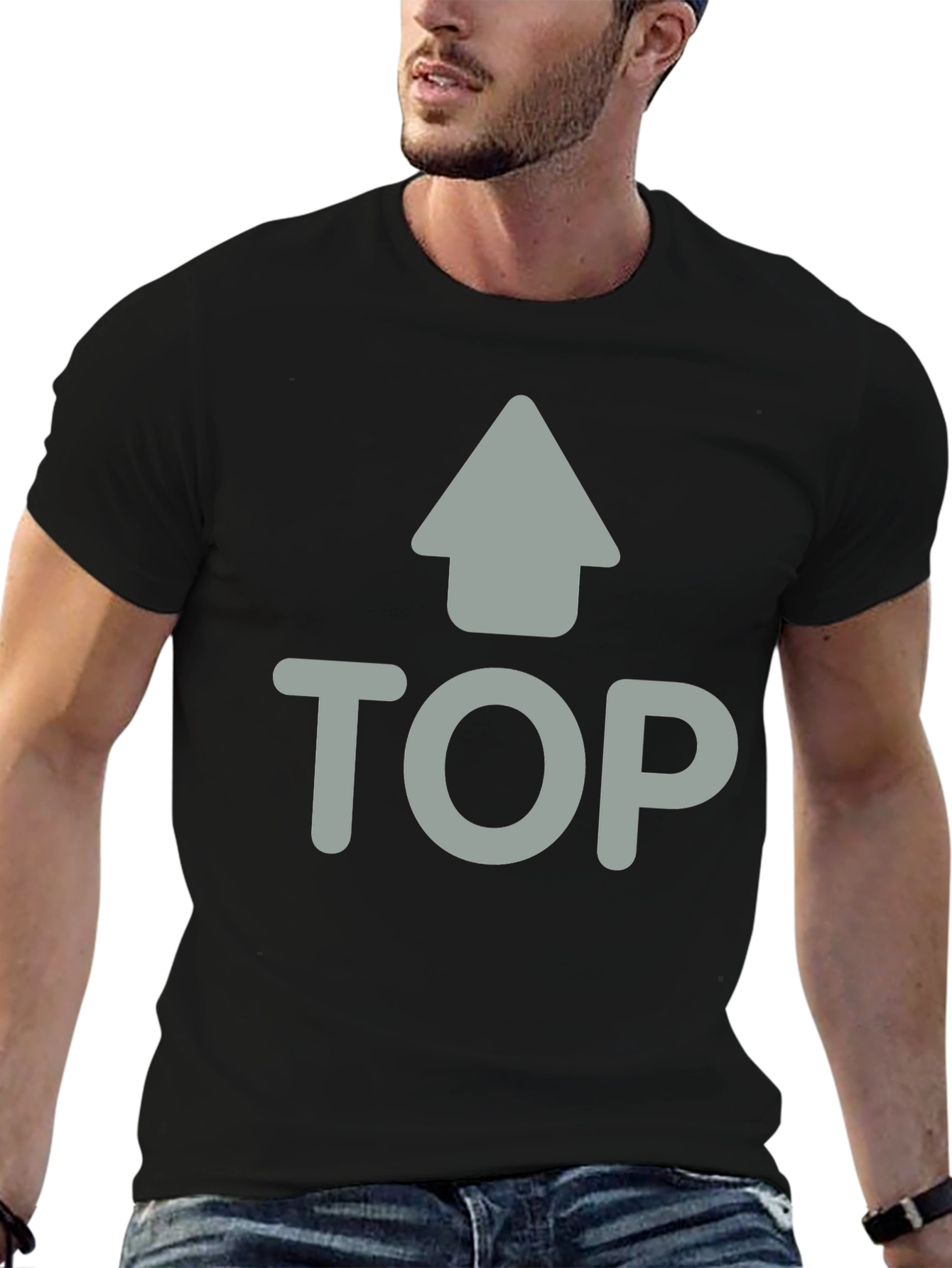 Black Black T-Shirt - Top Design view 6