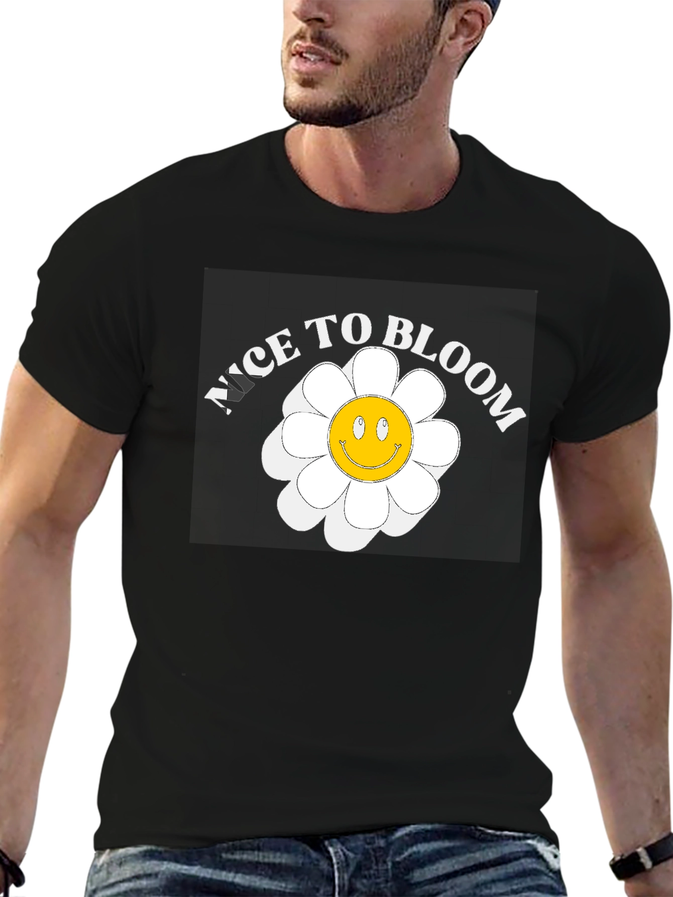 Black Nice to Bloom Graphic T-Shirt view 6