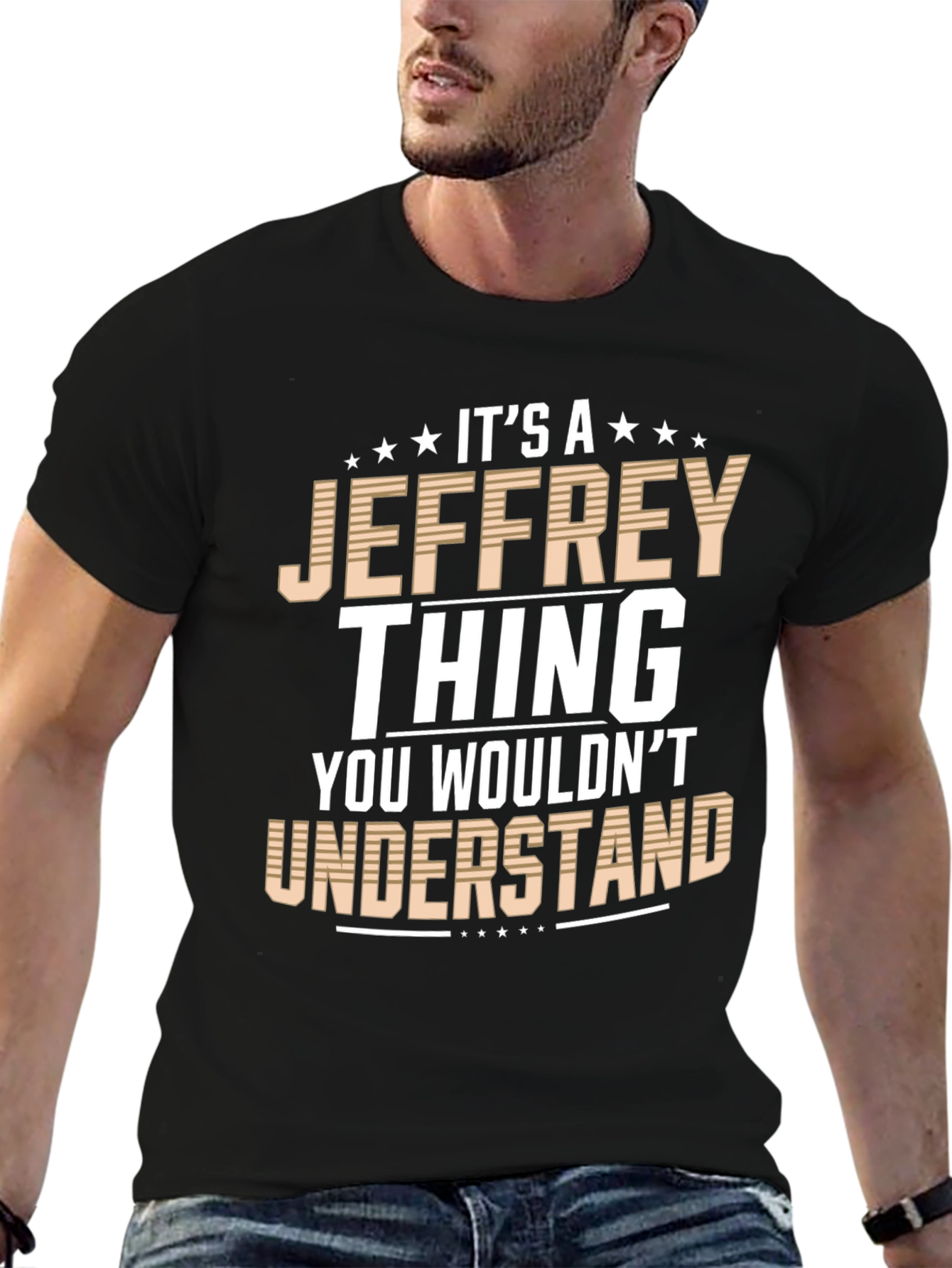Black It's A Jeffrey Thing T-Shirt view 6