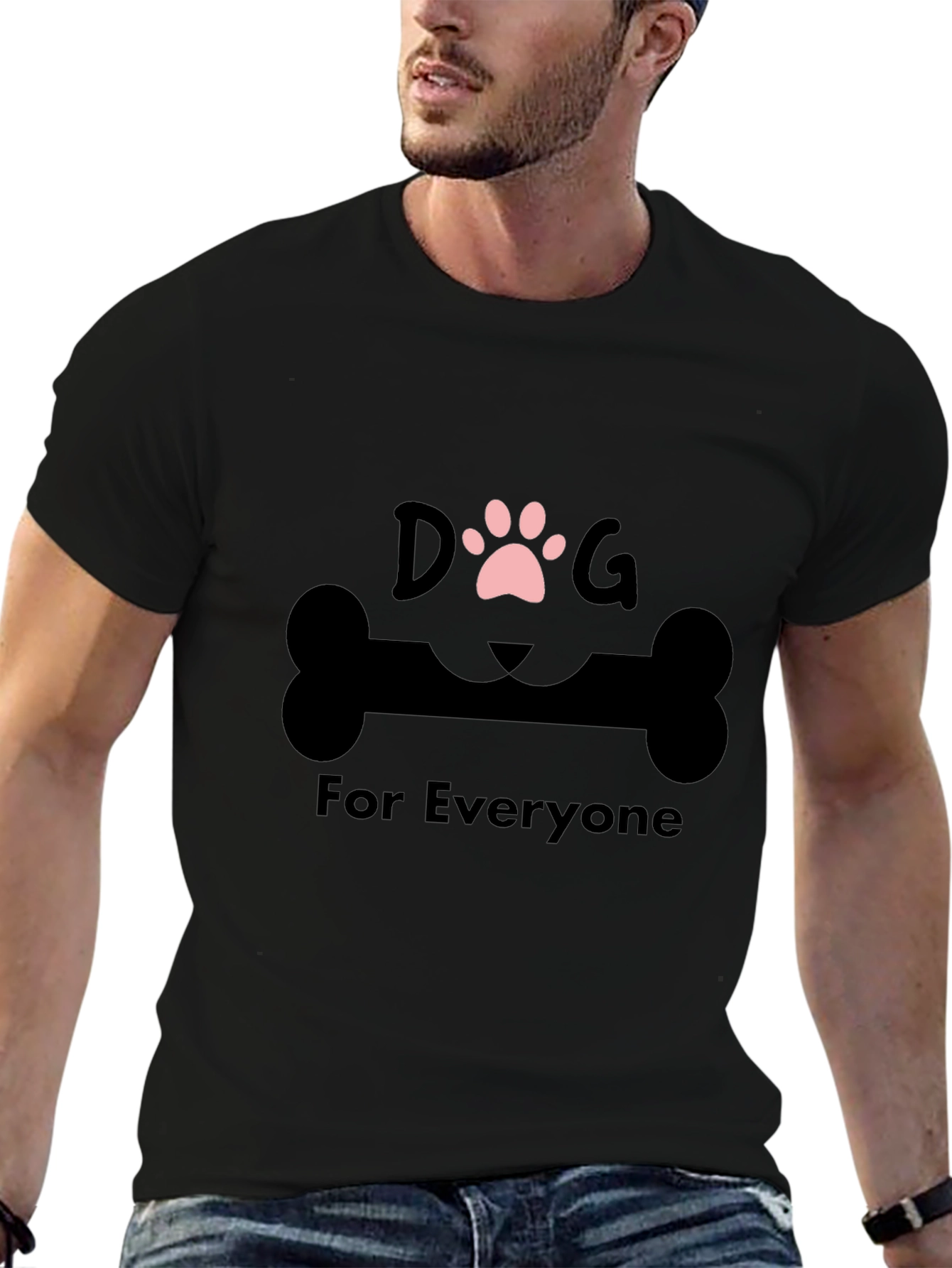 Black Dog Lover T-Shirt - For Everyone view 6
