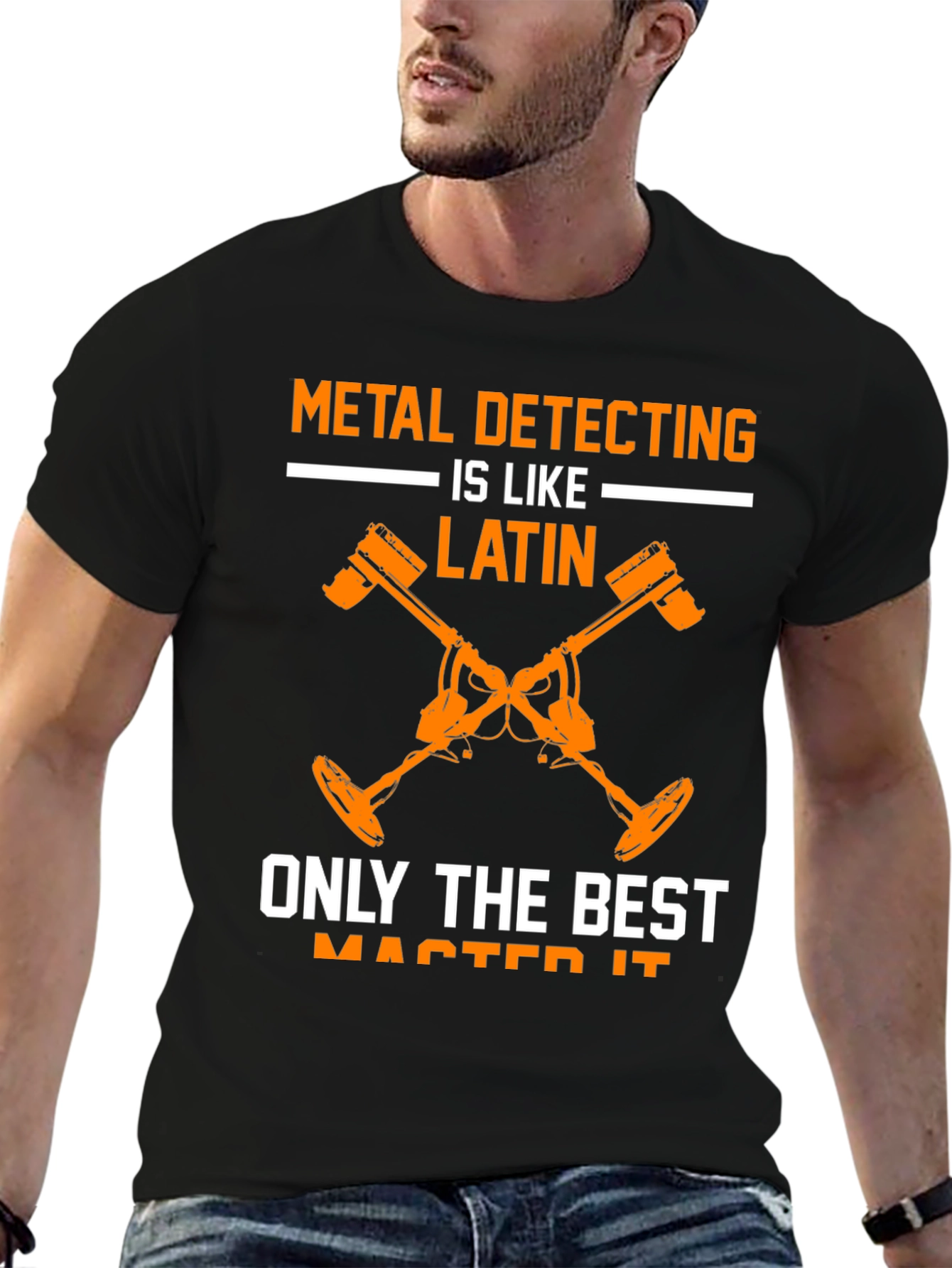 Black Metal Detecting is Like Latin T-Shirt view 6
