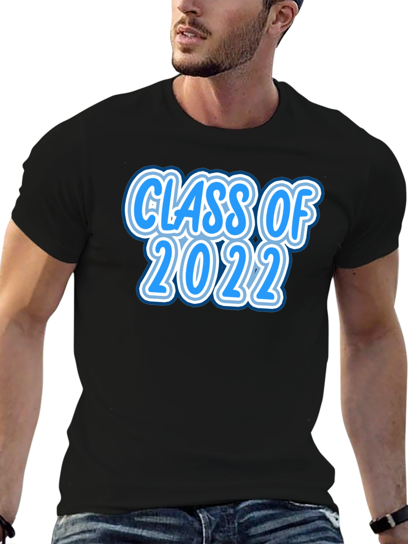 Black Class of 2022 Graduation T-Shirt view 6