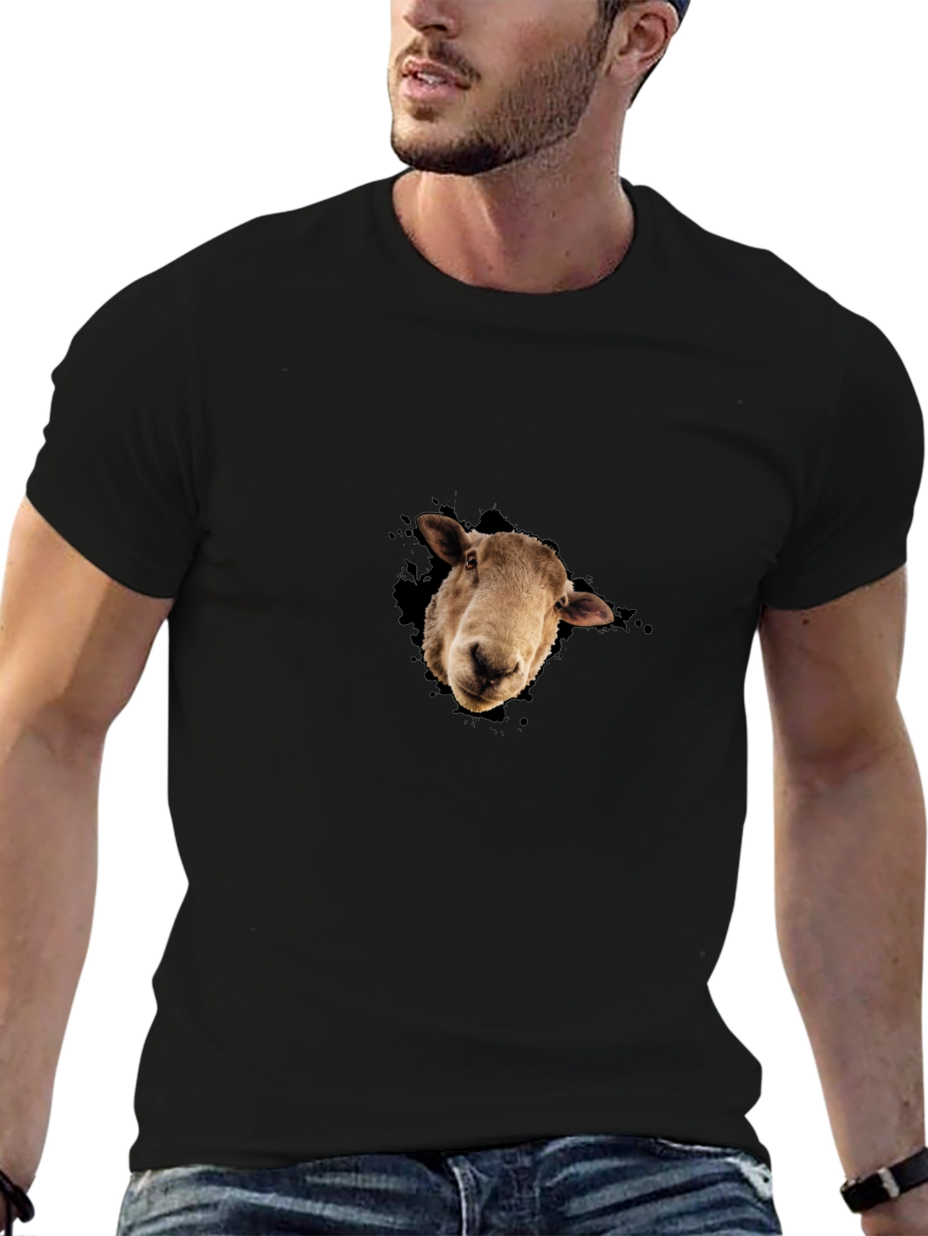 Black Sheep Graphic Tee - Men's Black T-Shirt view 6