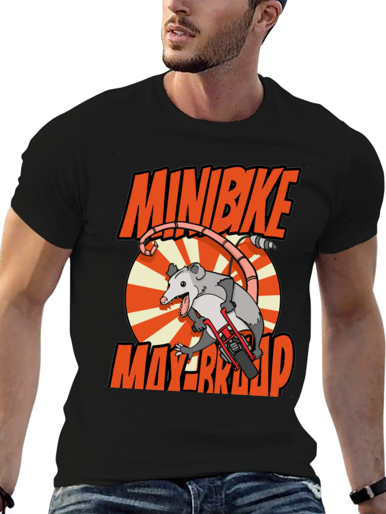 Black Minibike Mayhem Graphic Tee view 6