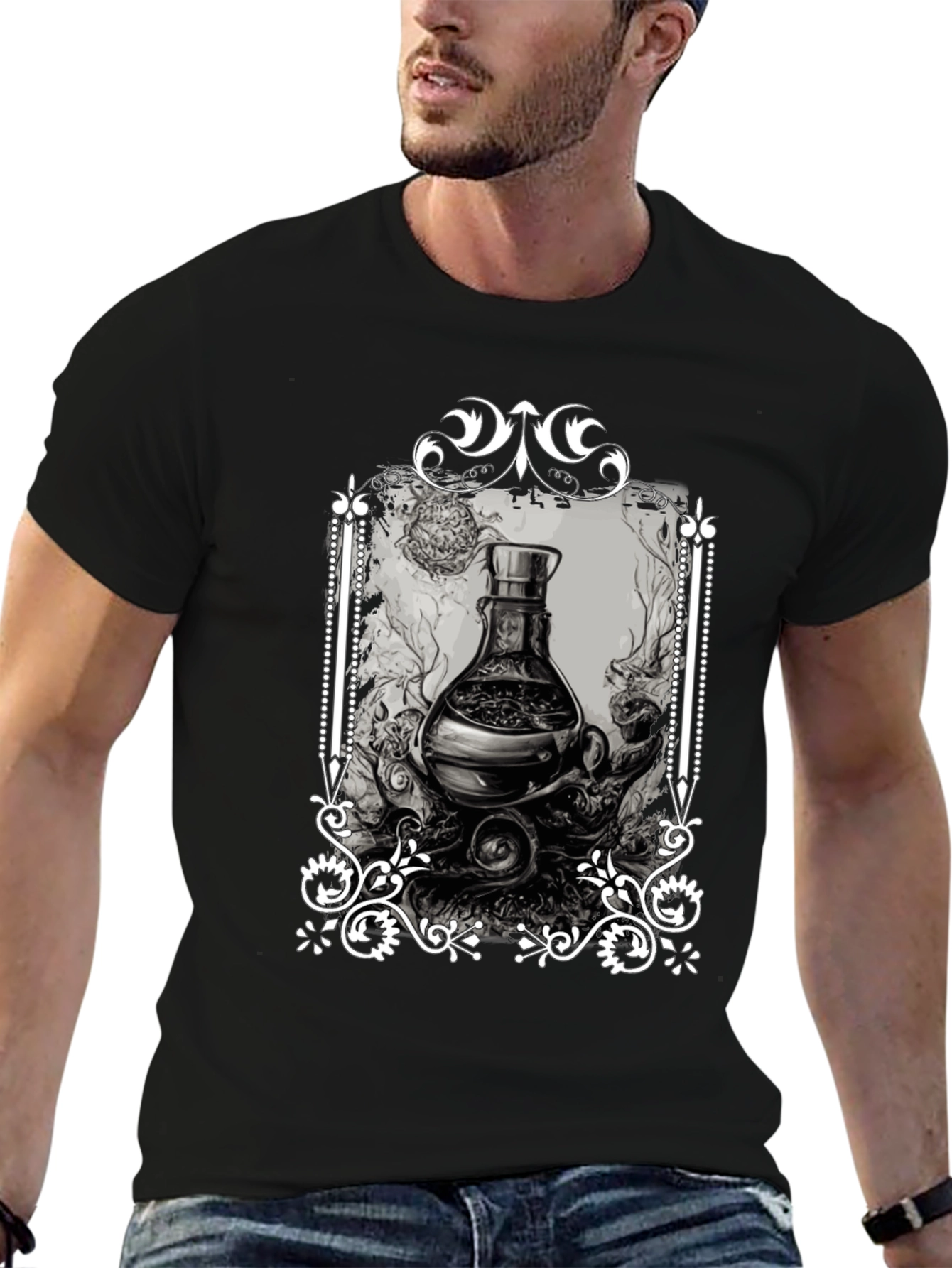 Black Vintage Potion T-Shirt view 6