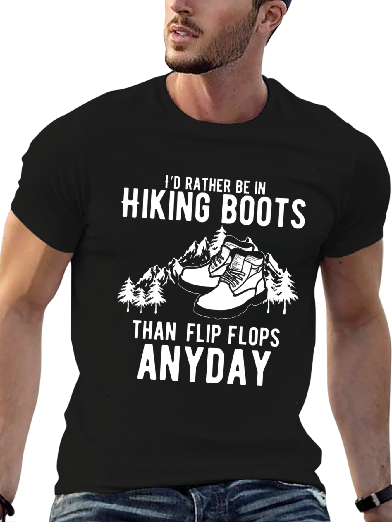 Black Hiking Boots T-Shirt - Adventure Ready view 6