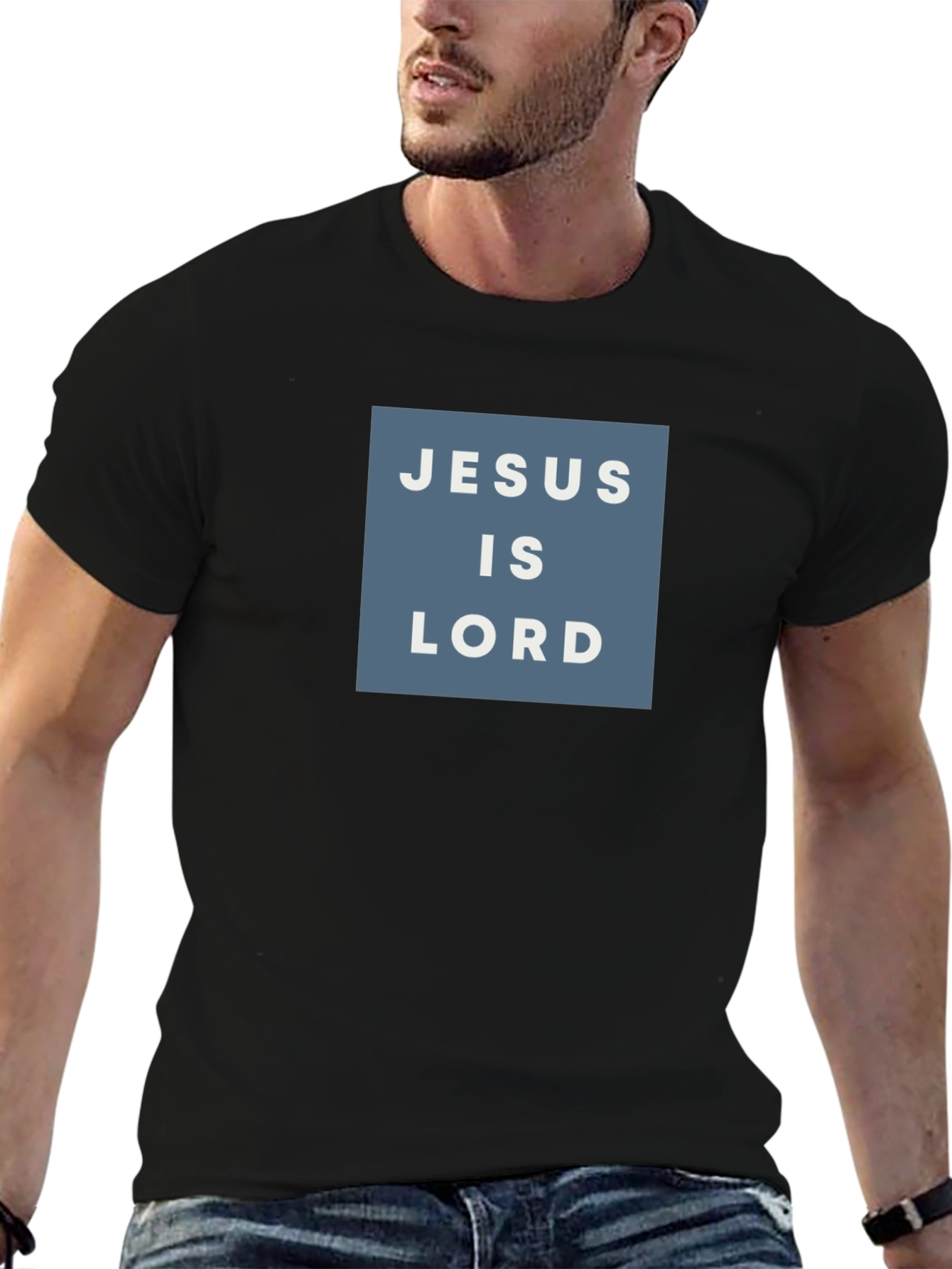 Black Jesus Is Lord Graphic T-Shirt view 6