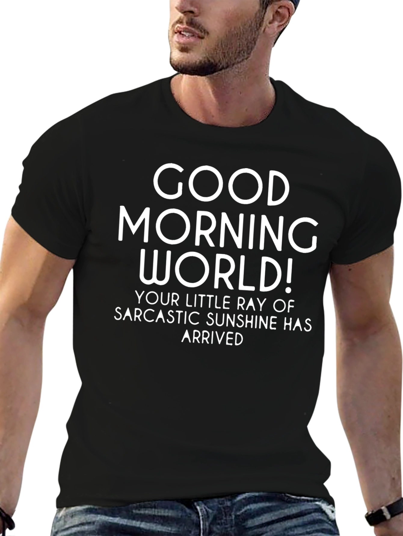 Black Sarcastic Sunshine T-Shirt view 6