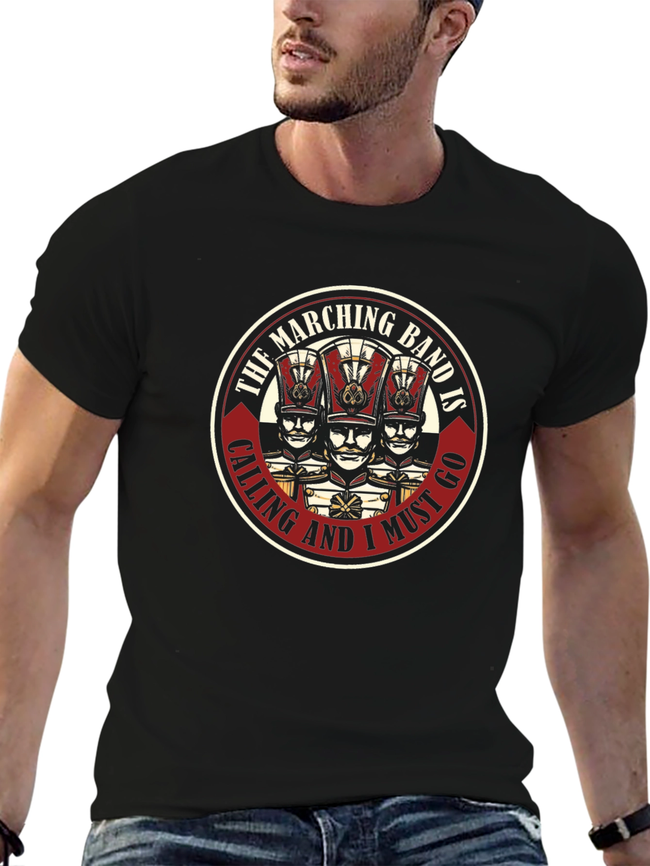 Black Marching Band T-Shirt - Musician Tee view 6