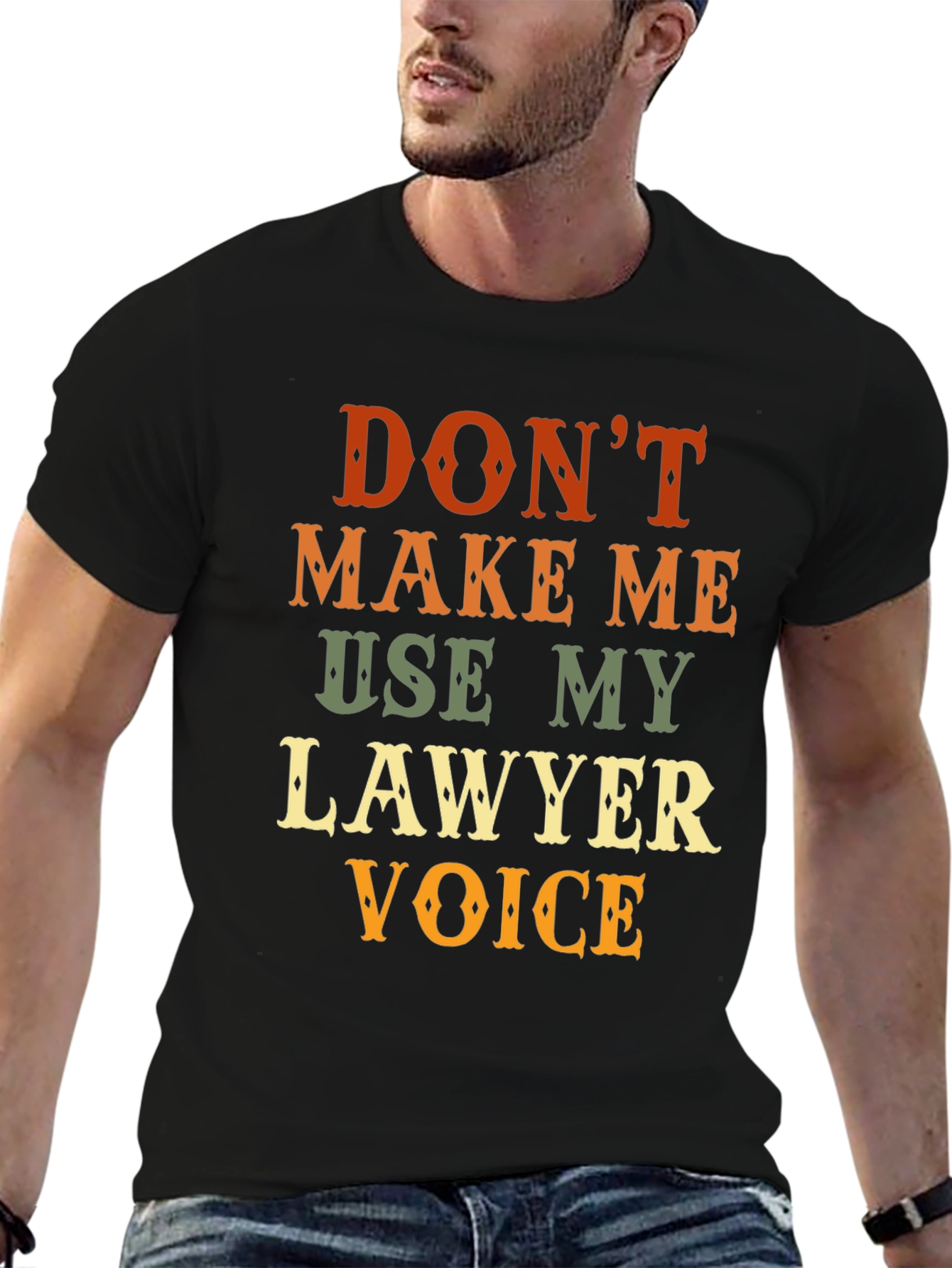 Black Lawyer Voice Novelty Graphic T-Shirt view 6