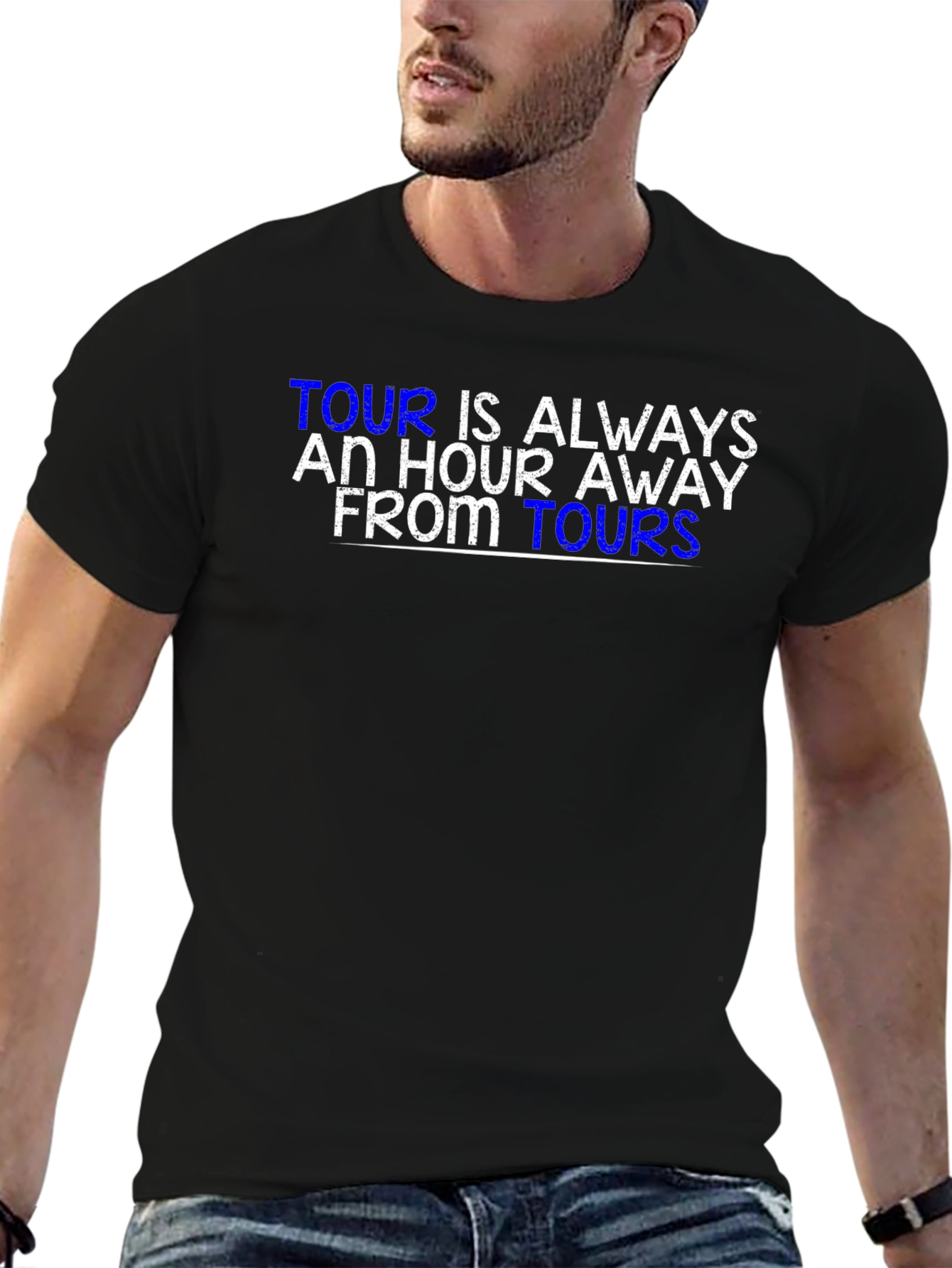 Black Tour is Always an Hour Away T-Shirt view 6