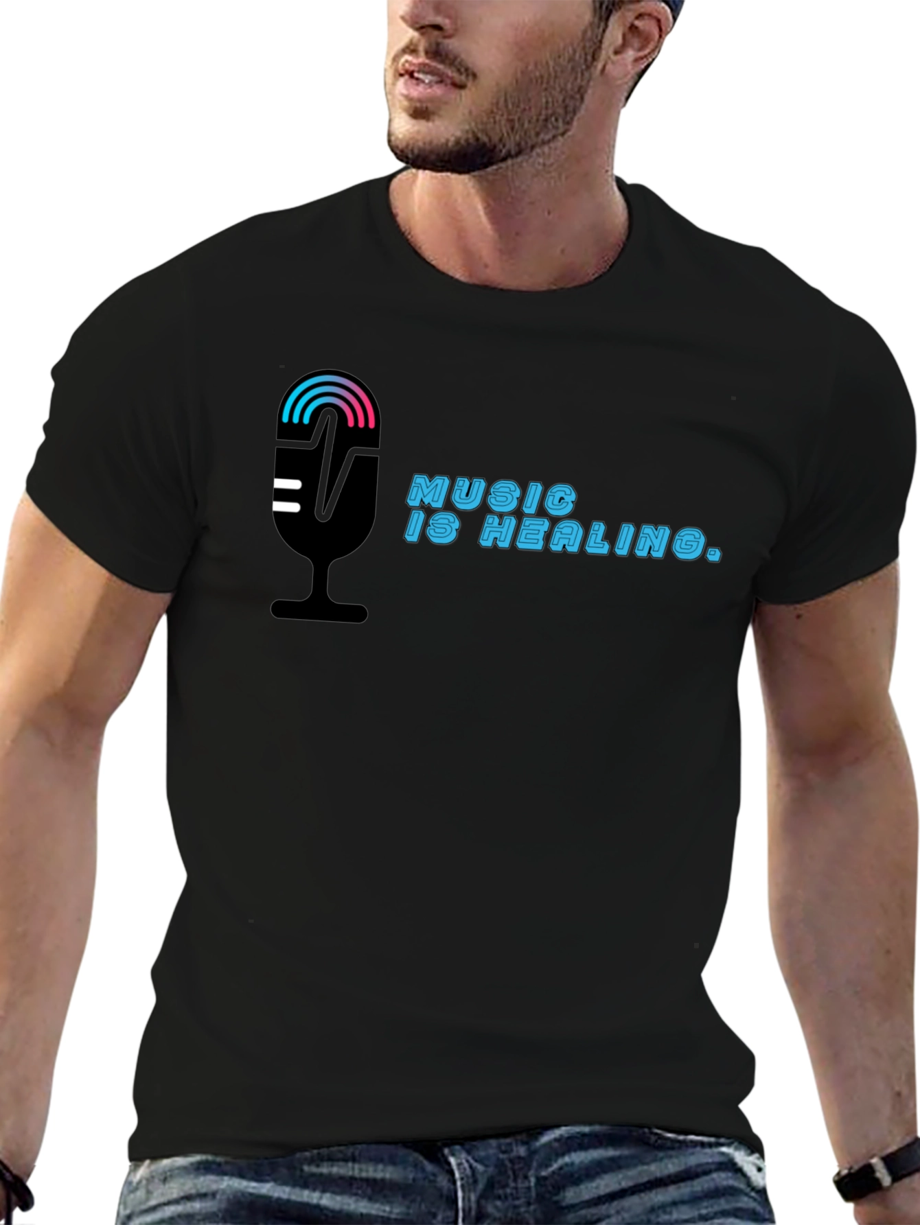 Black Music is Healing Graphic Tee view 6