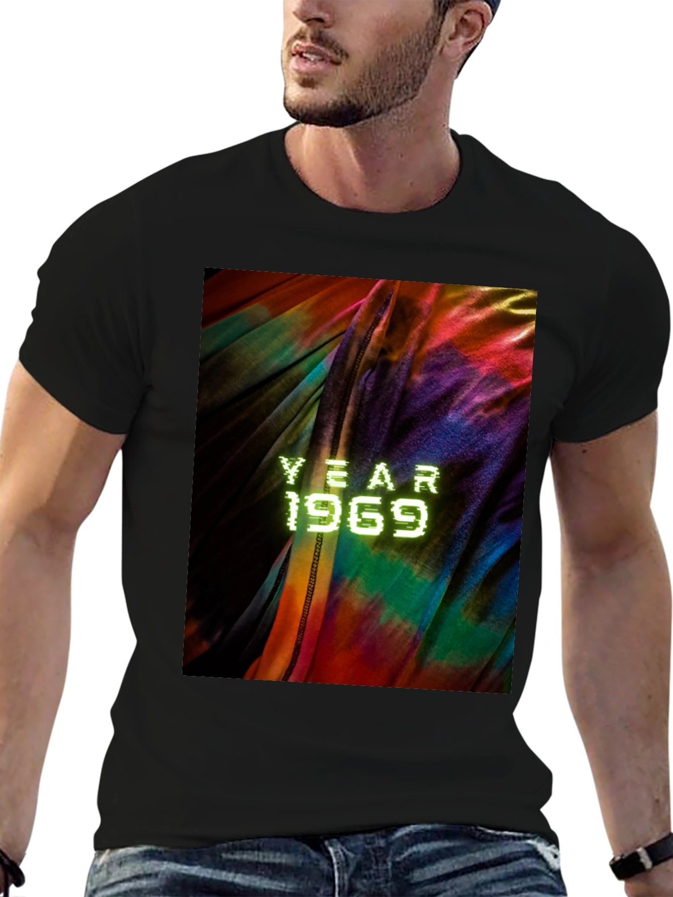 Black Year 1969 Tie Dye Graphic Tee view 6