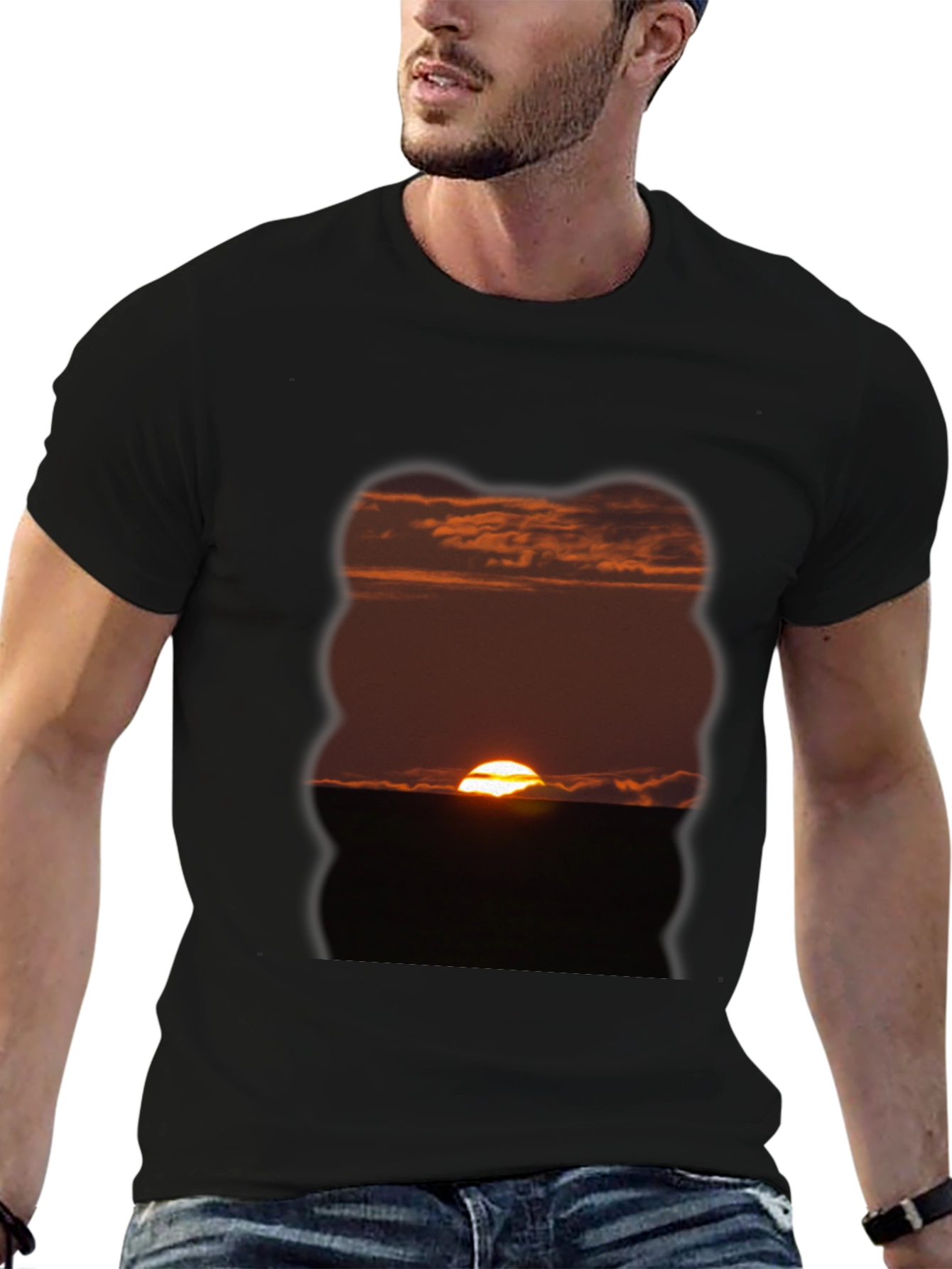 Black Sunset Graphic Tee - Nature Inspired view 6