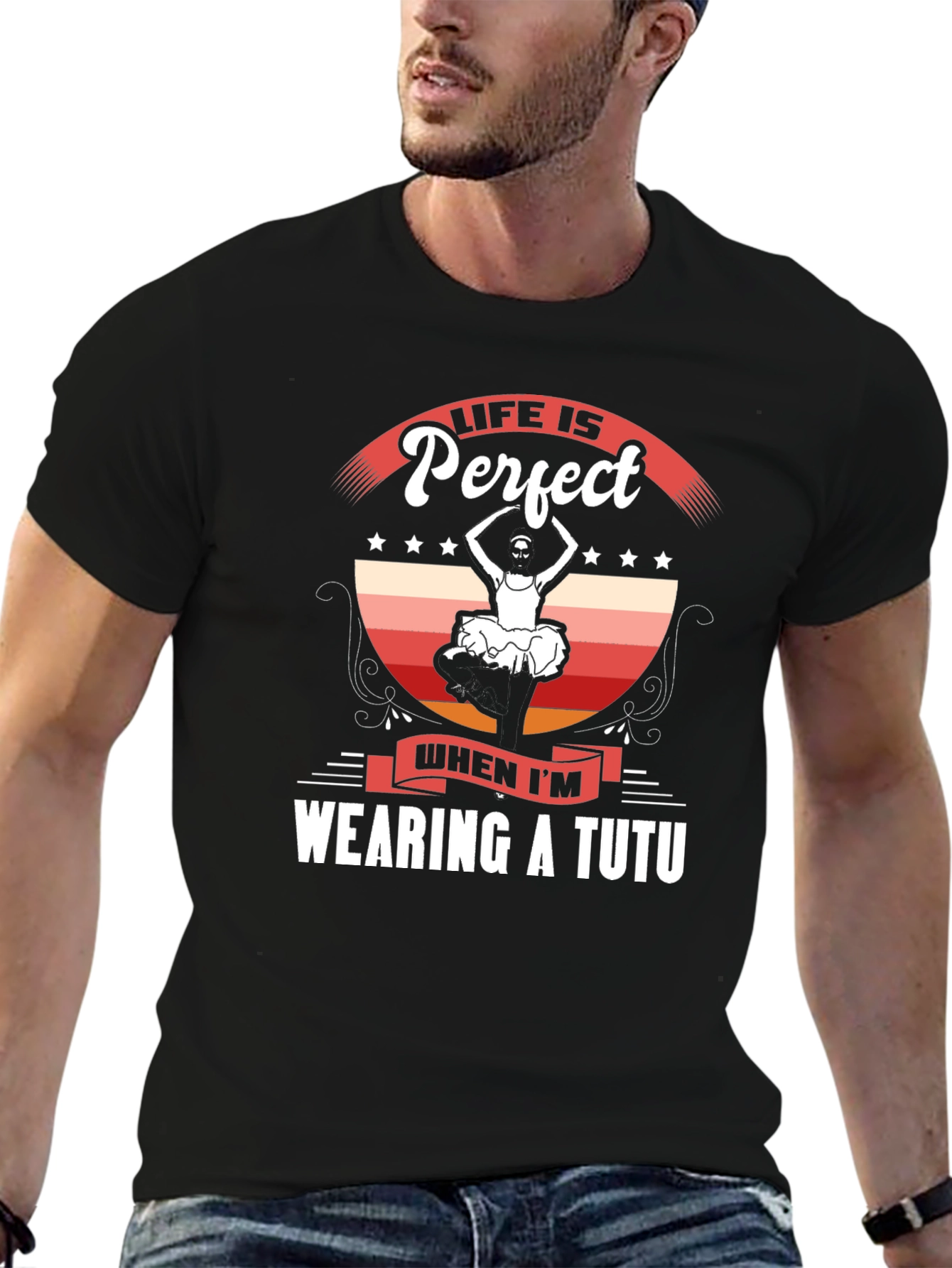 Black Life is Perfect Wearing a Tutu T-Shirt view 6