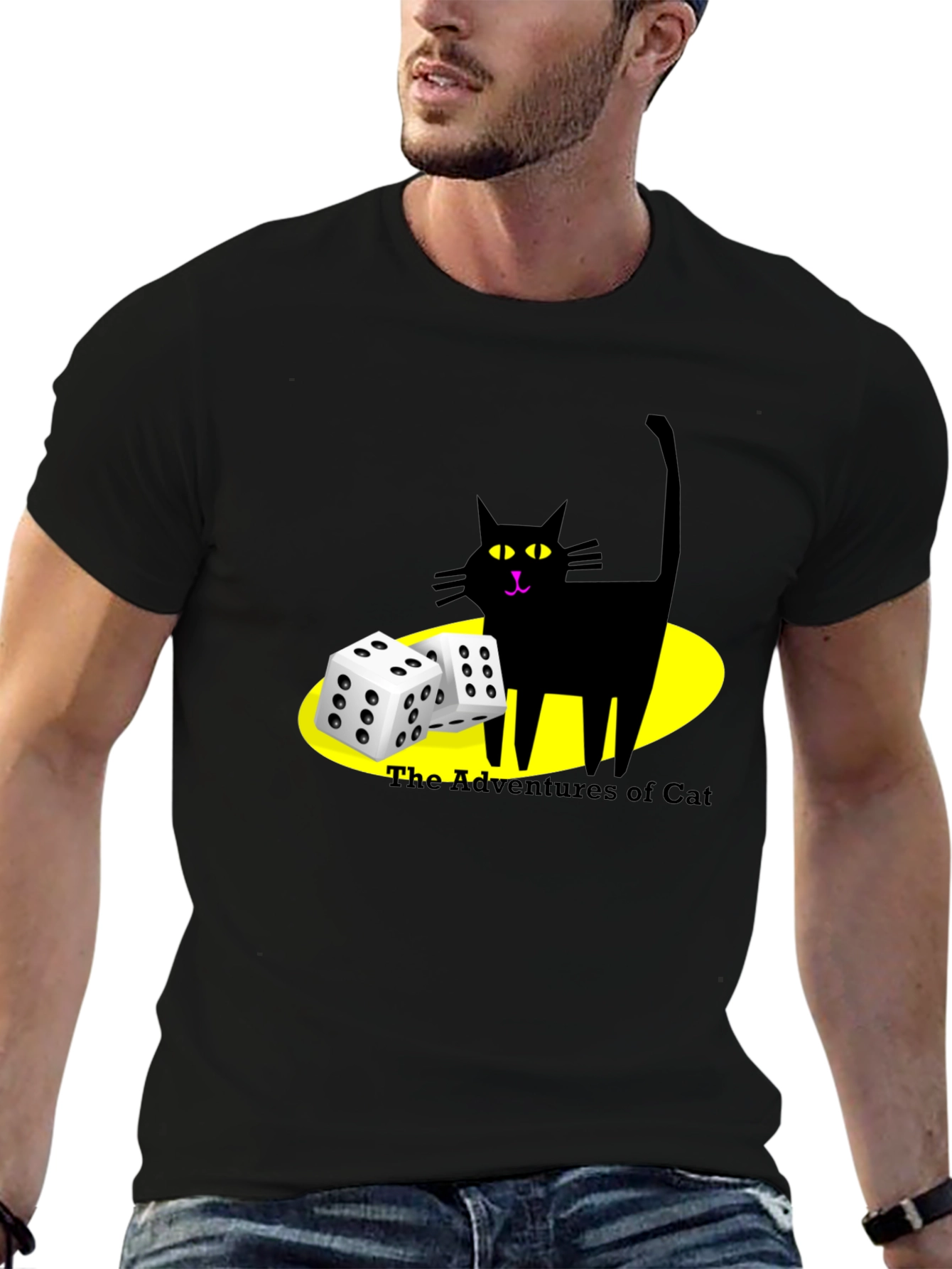 Adventures of Cat Black T-Shirt - 6