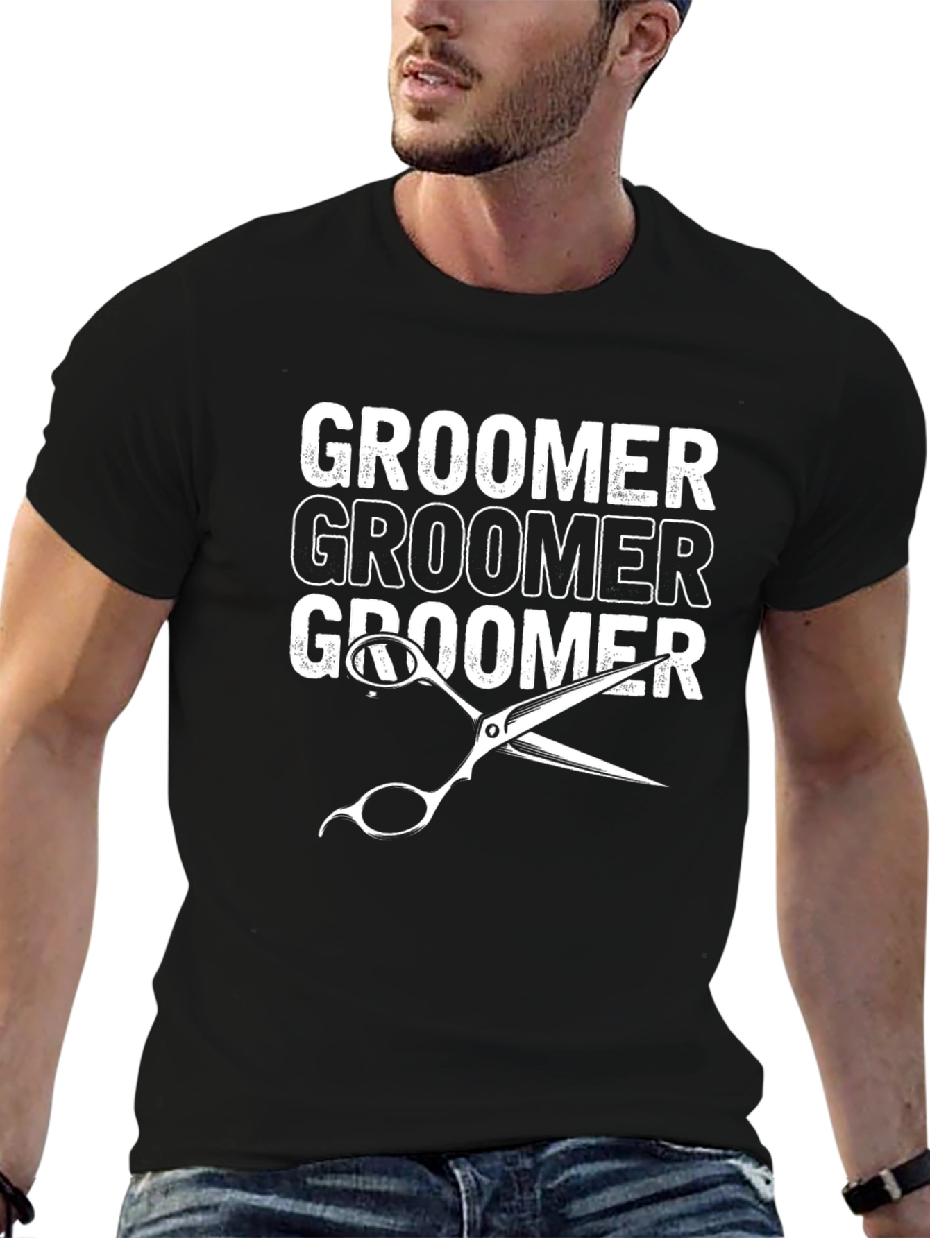 Black Groomer Graphic T-Shirt view 6