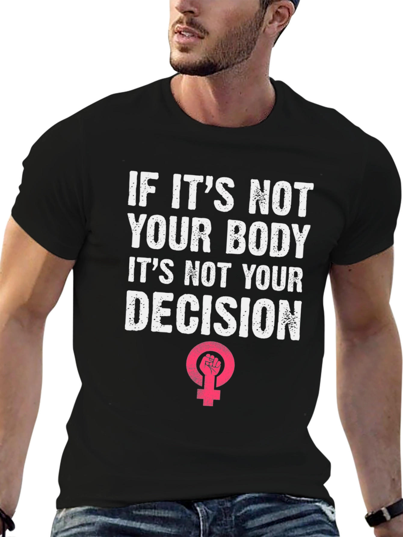 My Body My Choice Black Graphic Tee - 6
