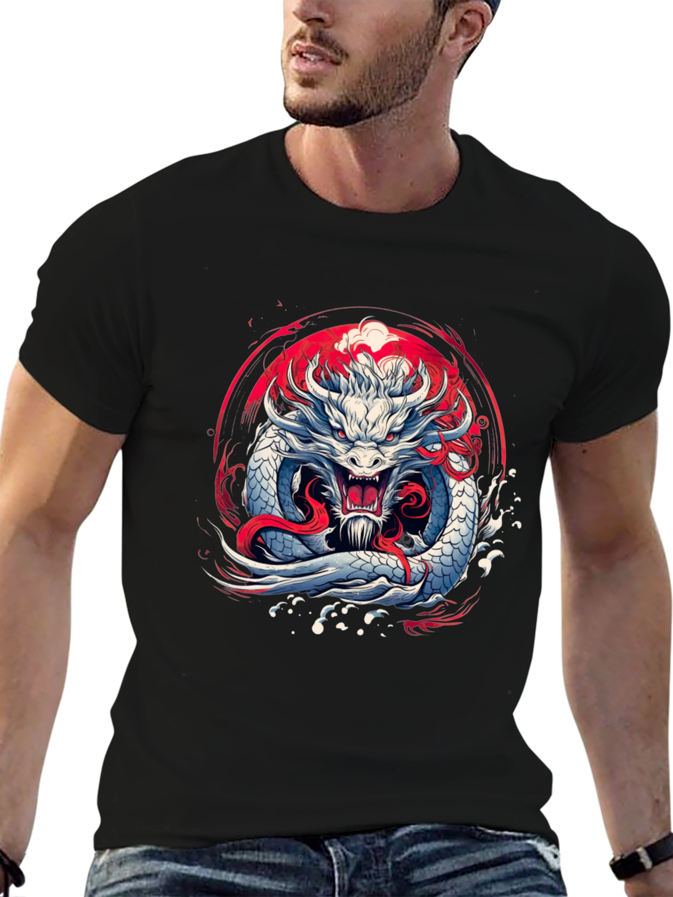 Black Dragon Graphic Tee - Unique Style view 6