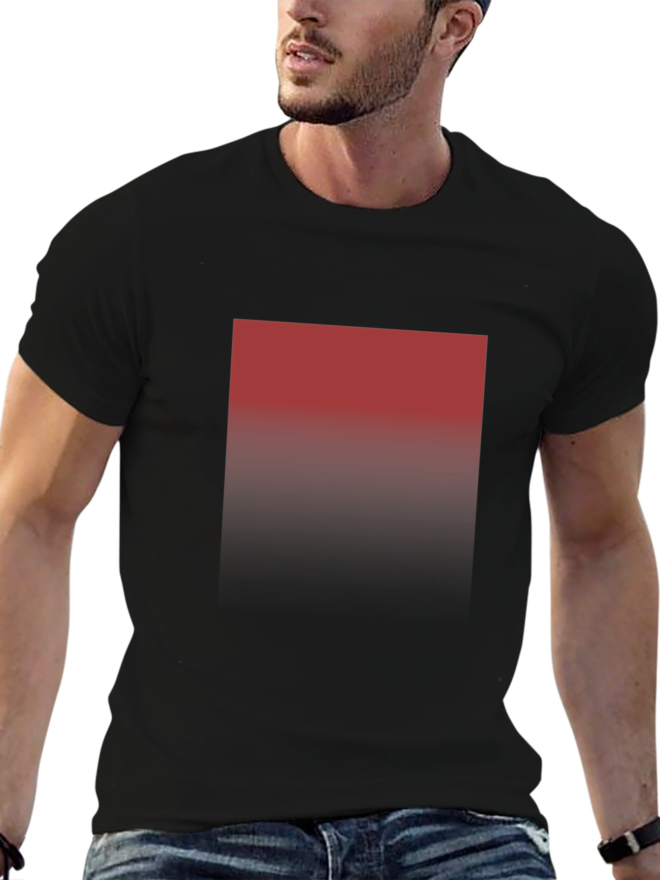 Gradient Square T-Shirt - Modern Style - 6