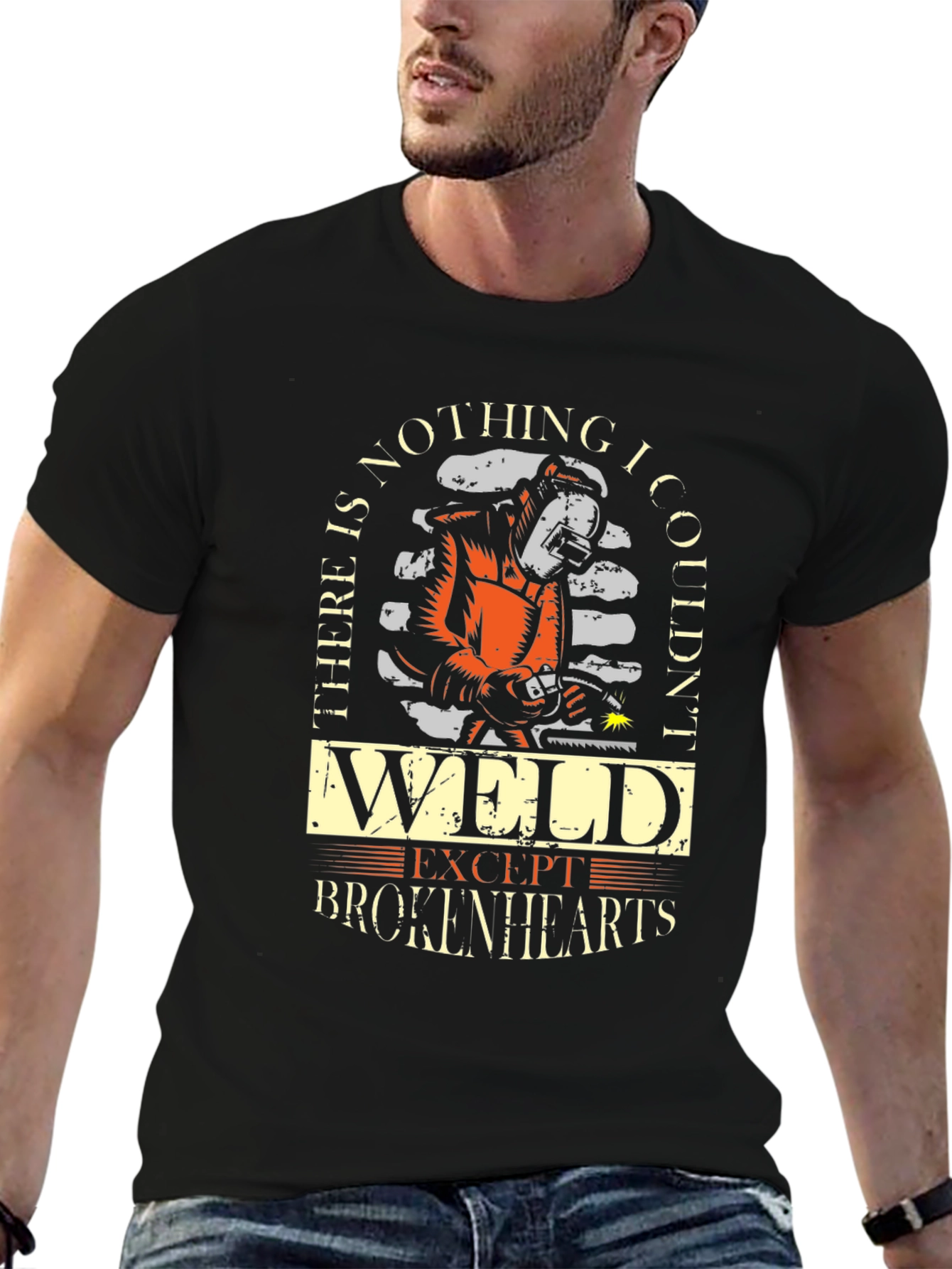 Black Welder T-Shirt - Nothing I Couldn't Weld view 6
